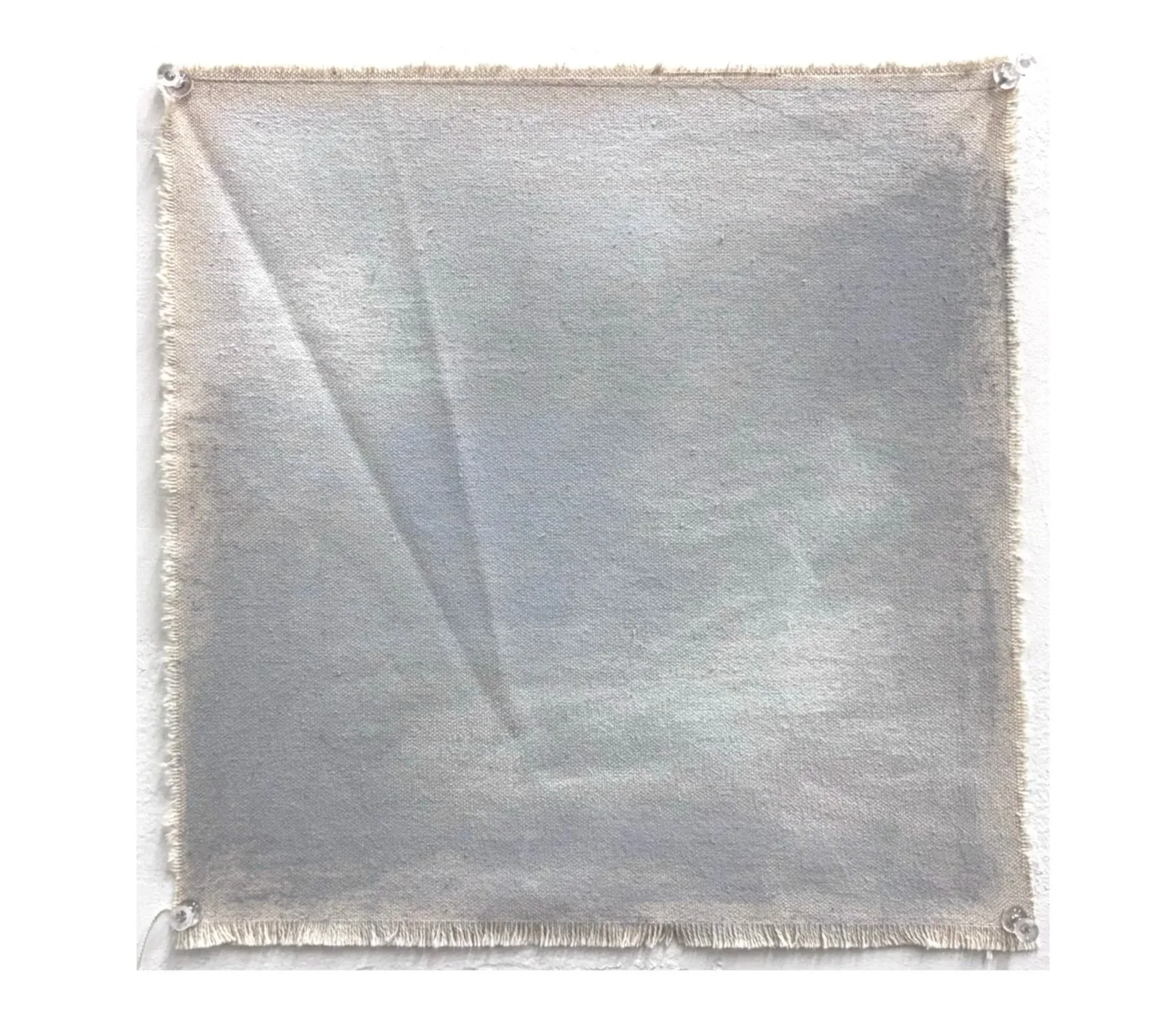 a piece of sky :: chalk on raw canvas :: 10 x 10 in.
