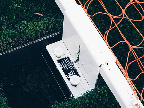 soccer goal safety system turf