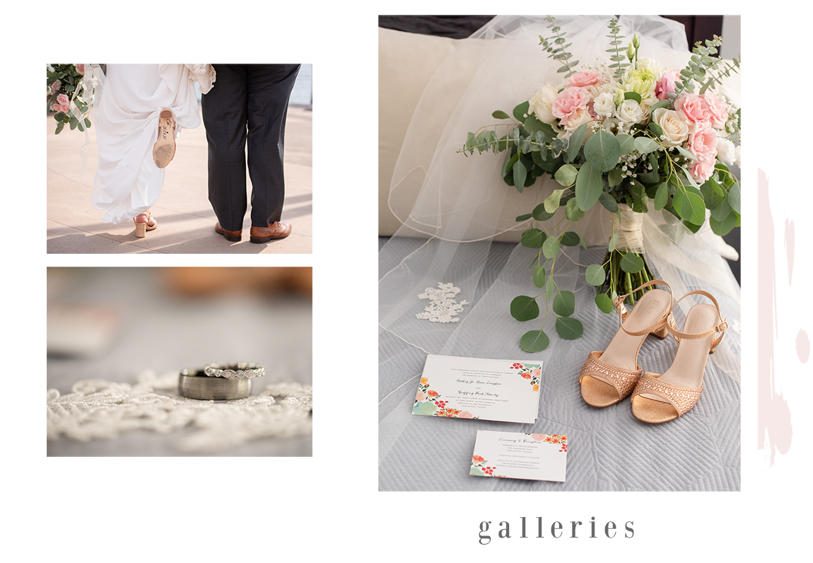 niagara wedding photographer. wedding day details images of shoes, flowers, rings and stationery.