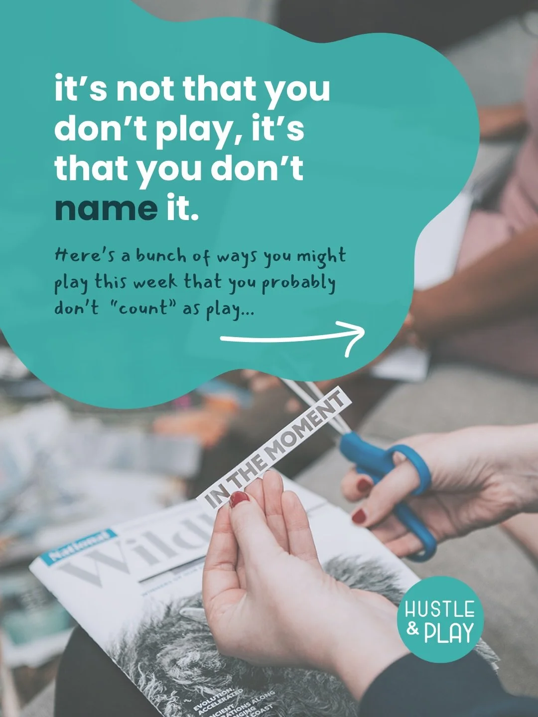 What we pay attention to grows 🌱 so here&rsquo;s your invitation to water the play in your life by naming it 🖊️ 

Seriously - just the act of naming it in your schedule or out loud when you&rsquo;re experiencing it, tells your 🧠 &ldquo;oh yes! We 