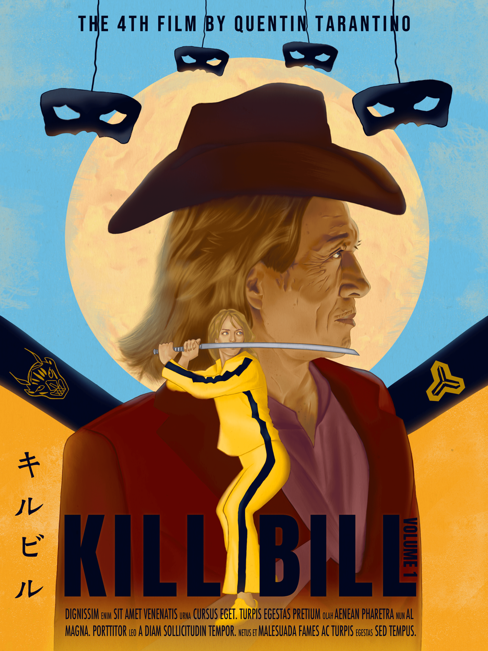 Kill Bill Poster Lily Todorov Graphic Designer Illustrator