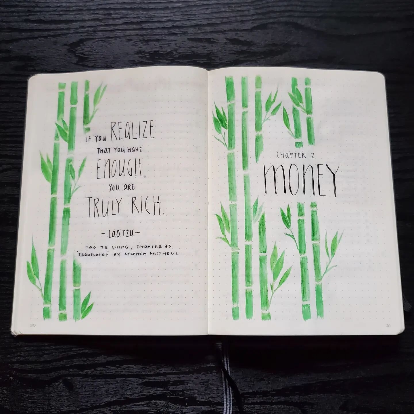 The money chapter was an interesting one. I realized how hard it is for me to accept generosity graciously. Lots to work through here so I'm going to set my 2024 theme with this in mind. 💚  #authenblissityreset #bulletjournal #selfreflection