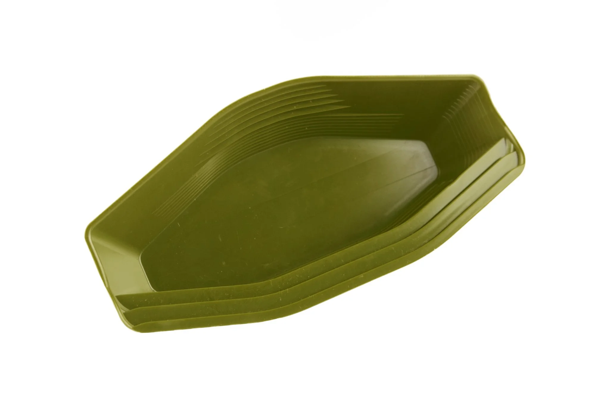 10" Triple Riffles Green Plastic Gold Pan — Adventure Market