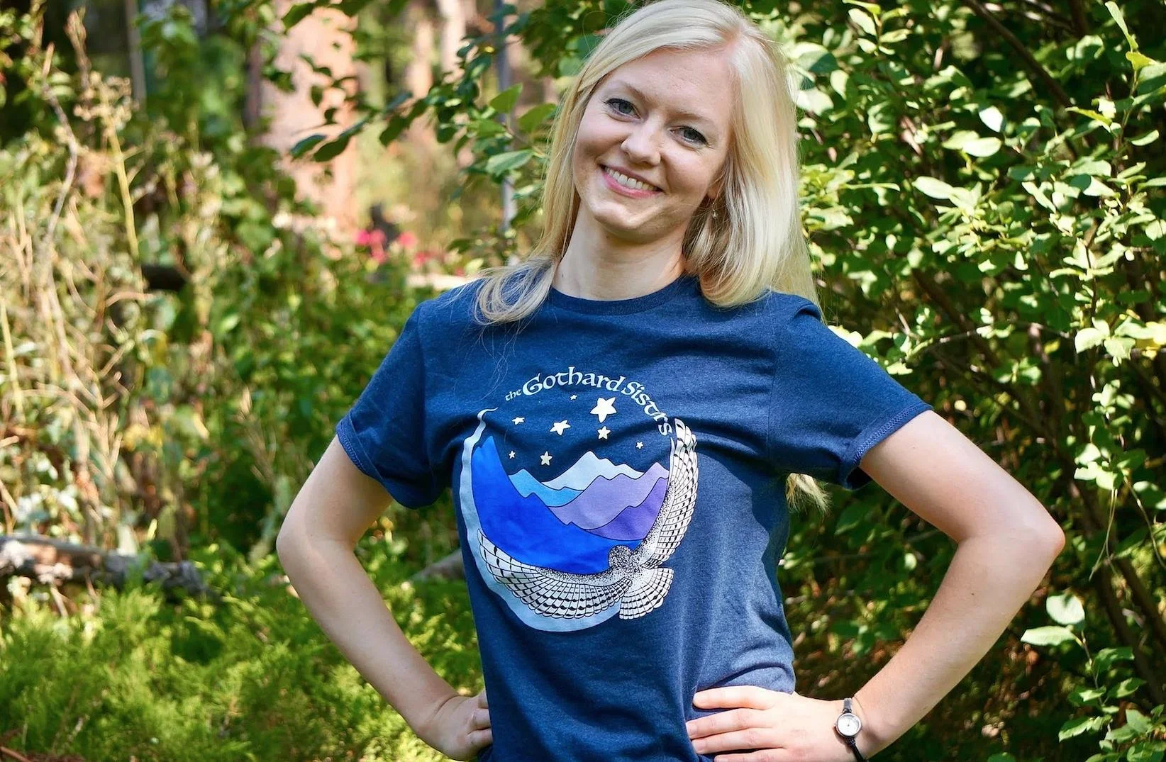Soaring Owl - Regular Blue Shirt - The Gothard Sisters