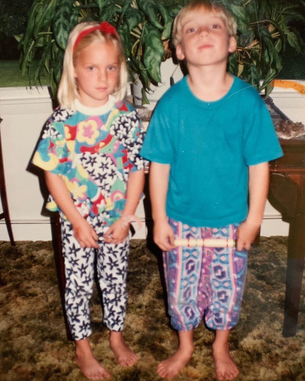 happy birdday to my big borther. ⁣
⁣
if you could see my face right now it&rsquo;s equally serious &hellip; about how seriously bad I want these outfits back. 😜