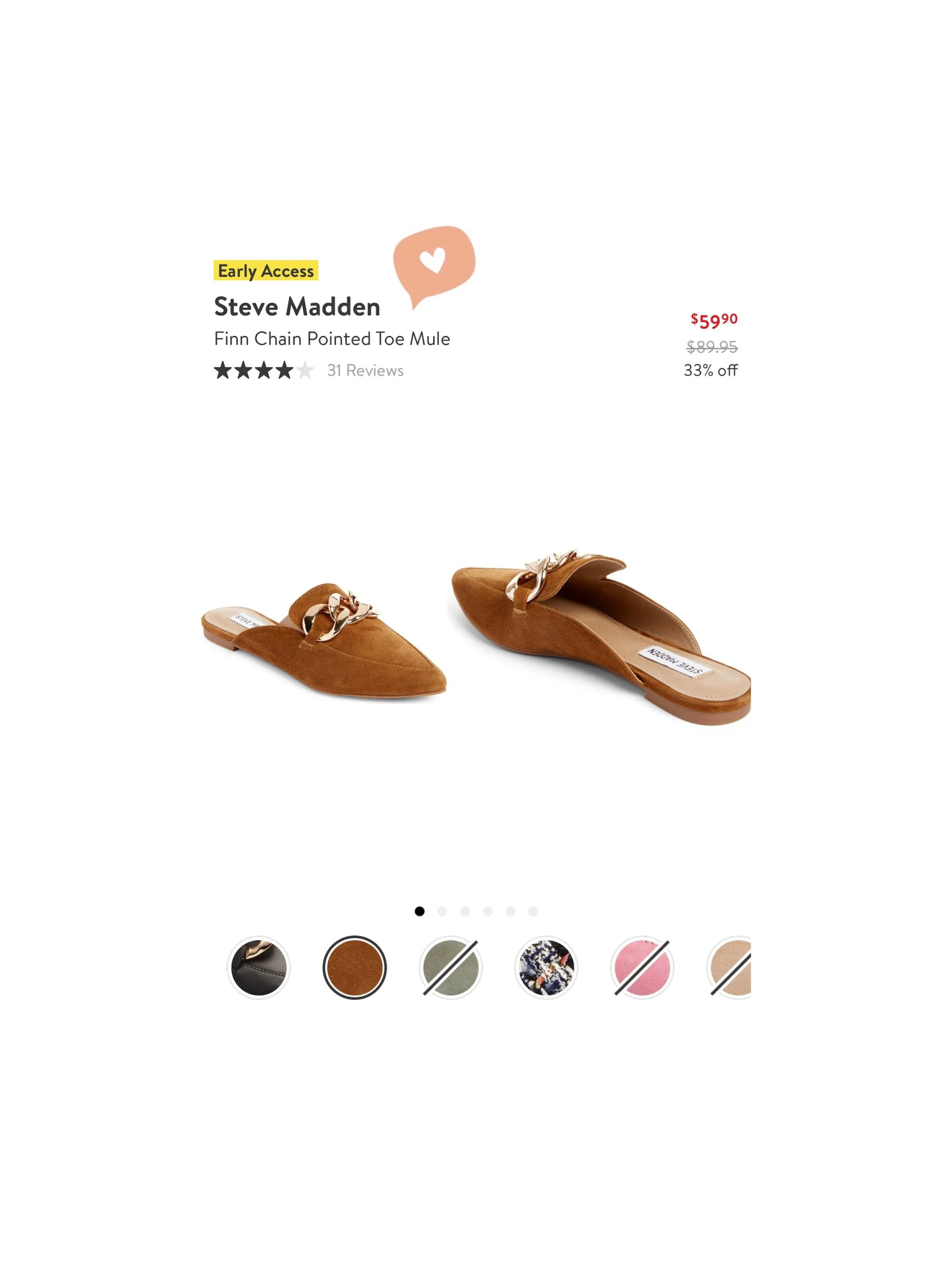 Finn Chain Pointed Toe Mule — Threads Lovin'