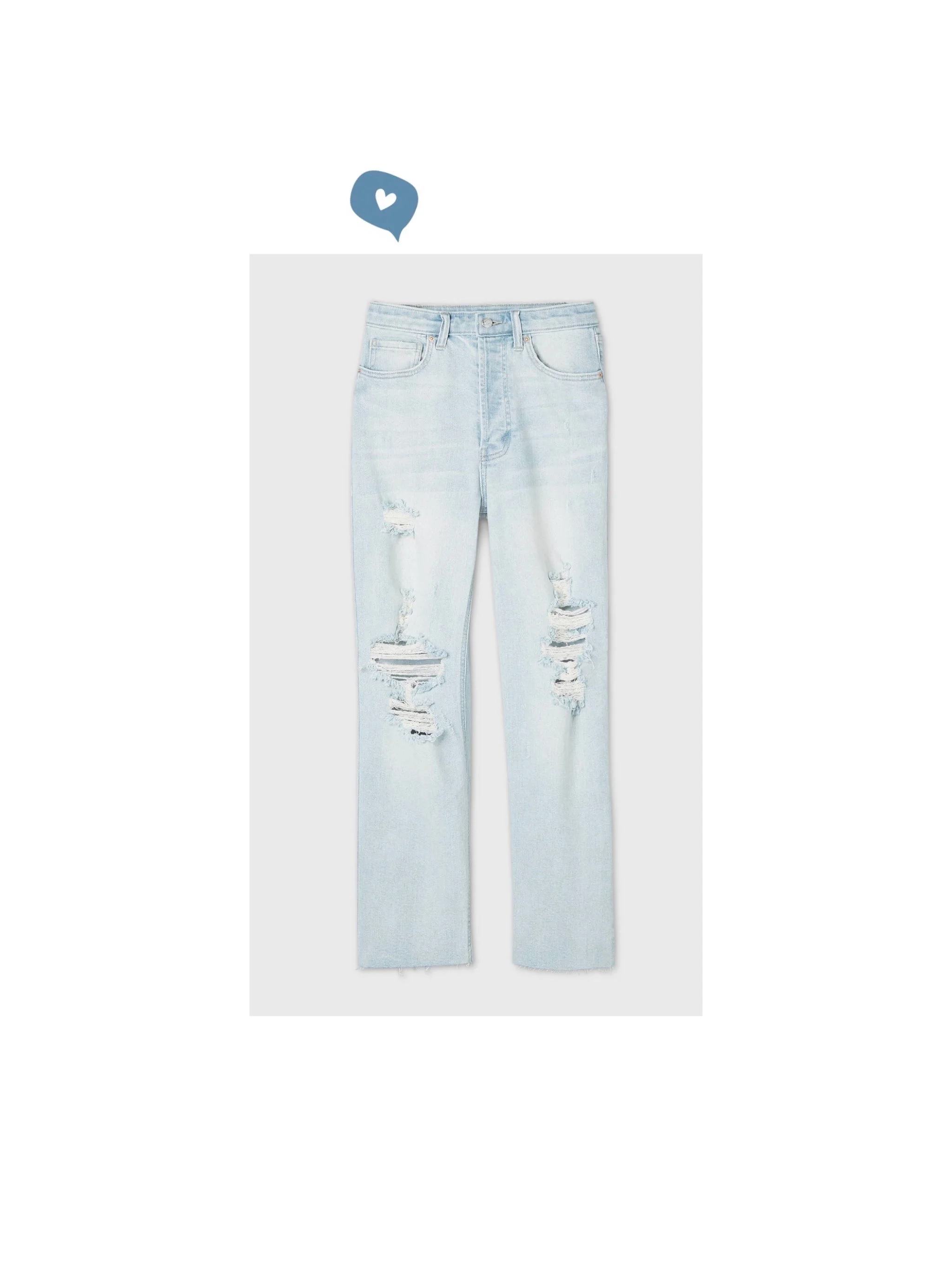 Women's SuperHigh Rise Distressed Straight Jeans — Threads Lovin'