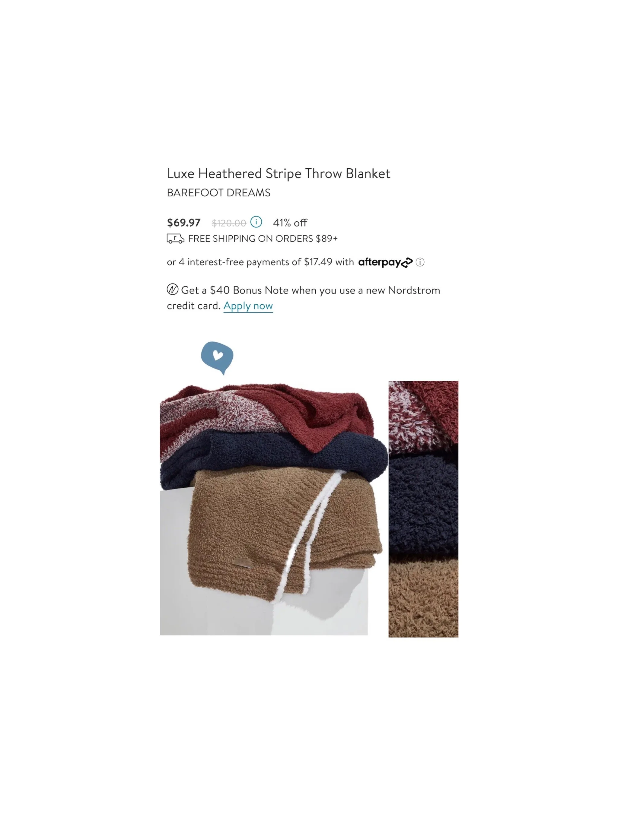 Barefoot Dreams Luxe Heathered Stripe Throw Blanket — Threads Lovin'