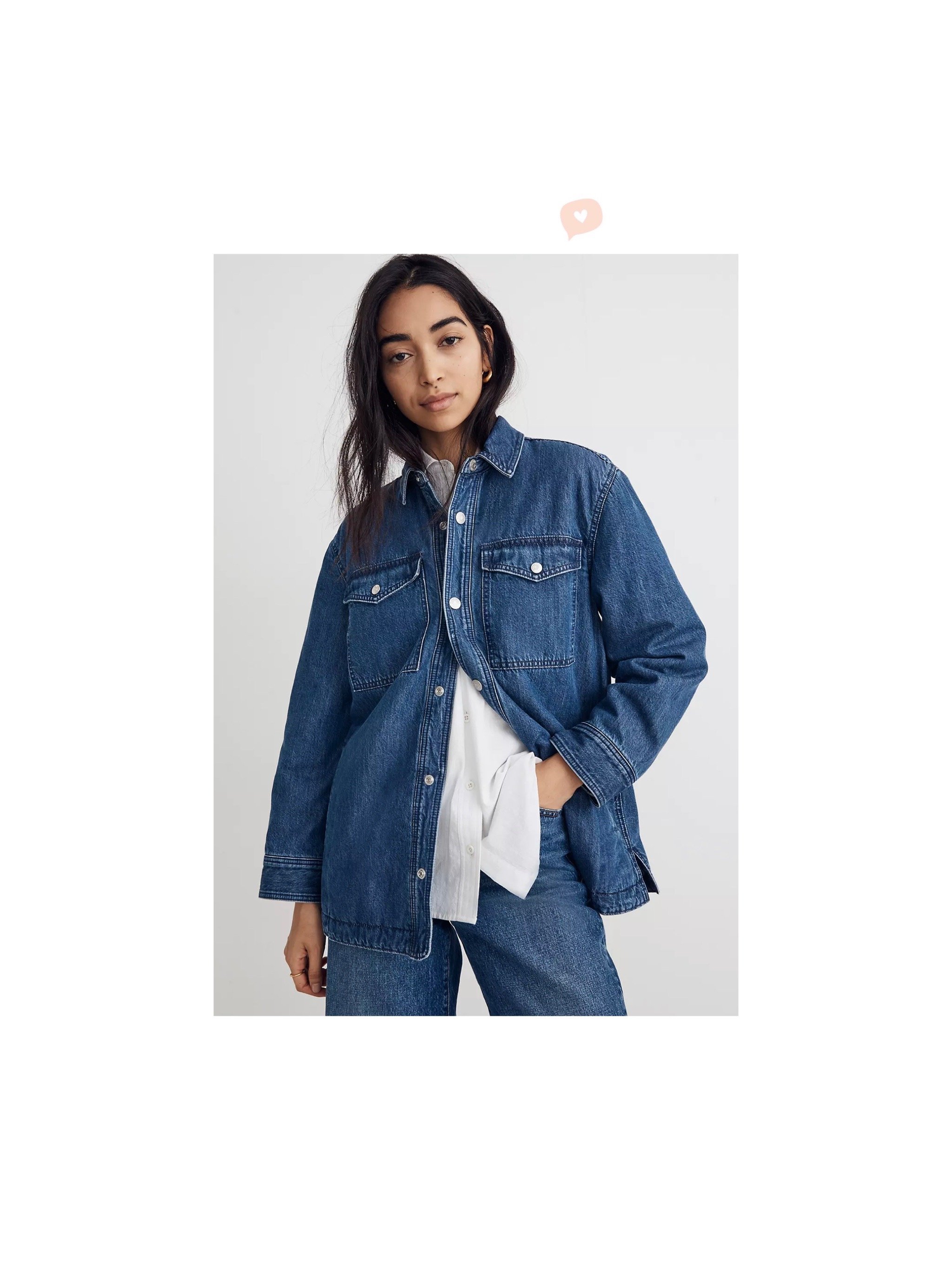 QuiltedLining Denim ShirtJacket — Threads Lovin'