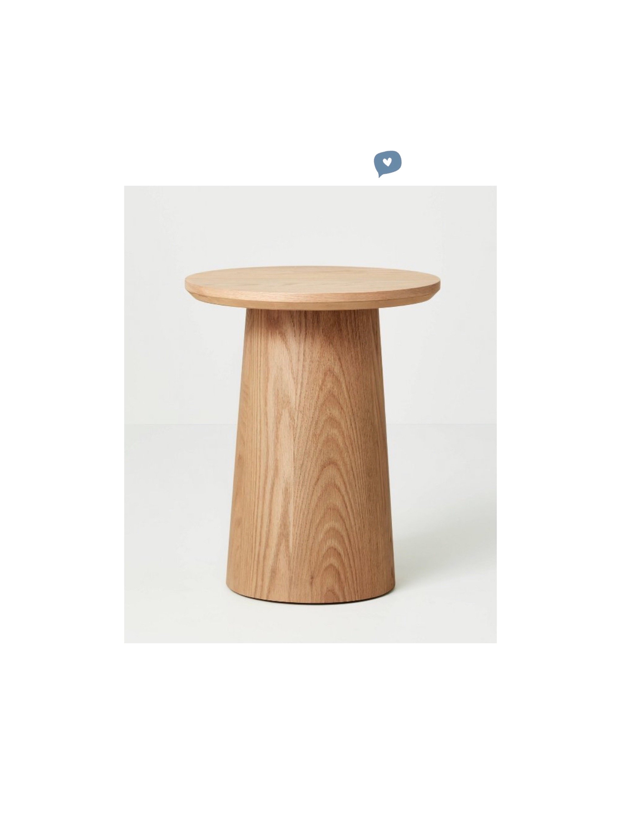 Round Wood Pedestal Accent Table — Threads Lovin'