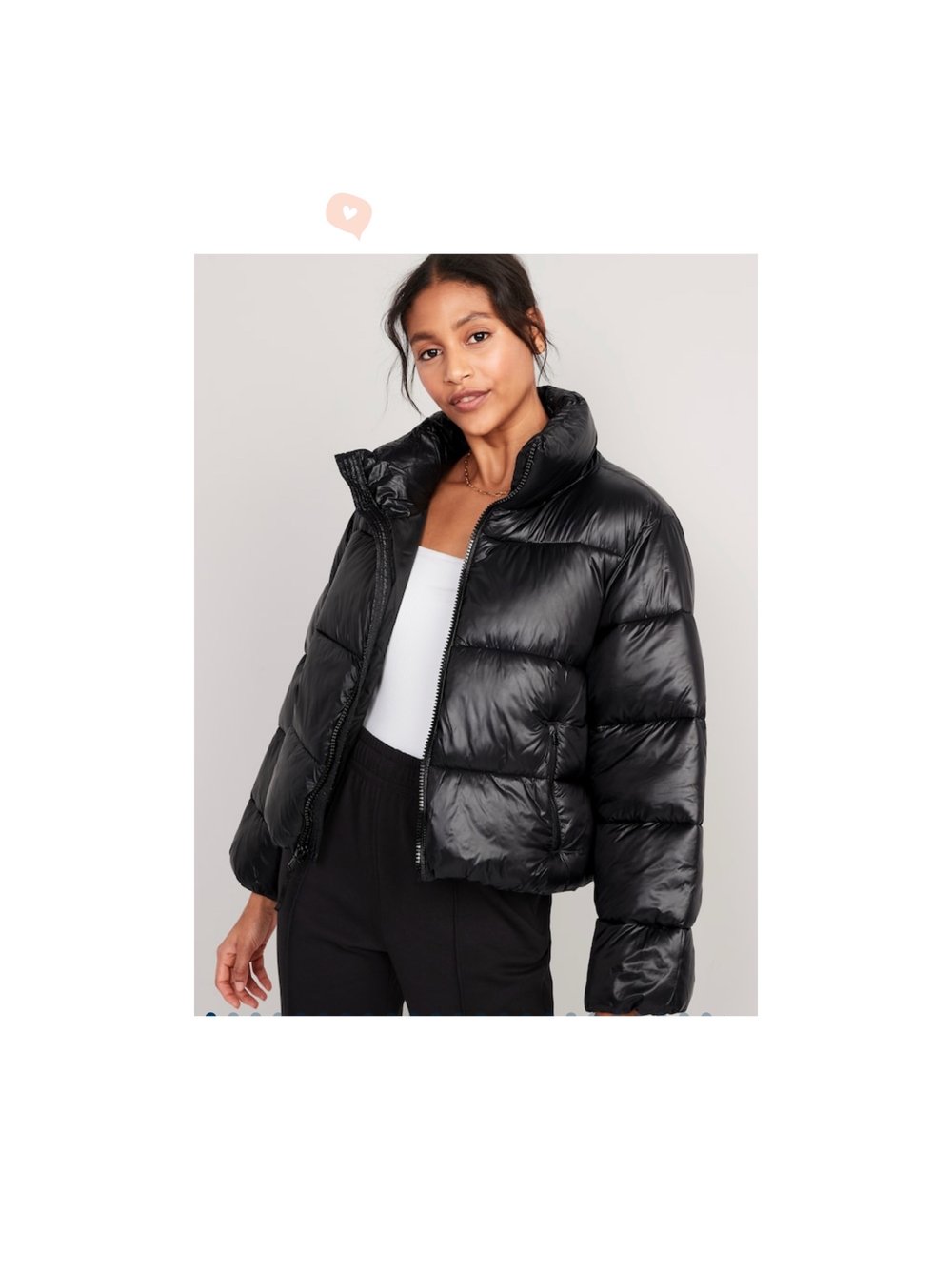 Water-Resistant Frost Free Short Puffer Jacket for Women