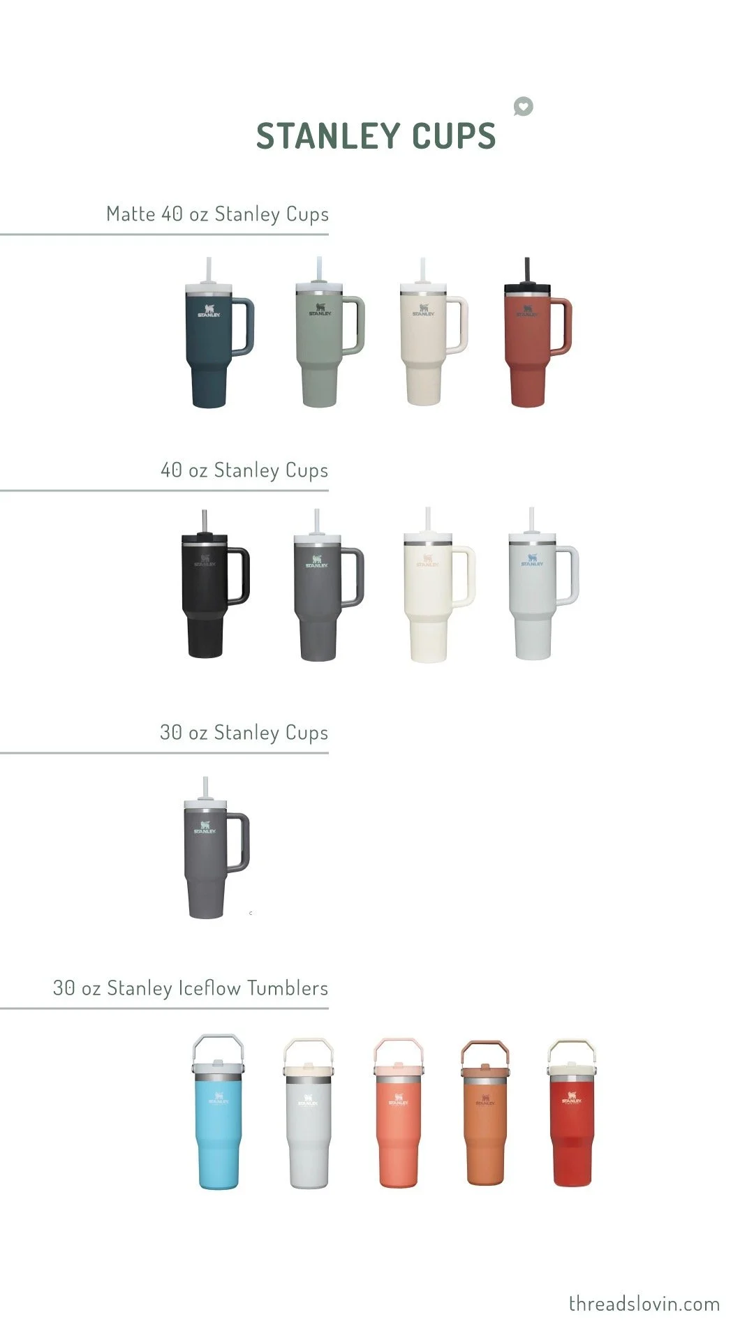 Stanley Cups — Threads Lovin'