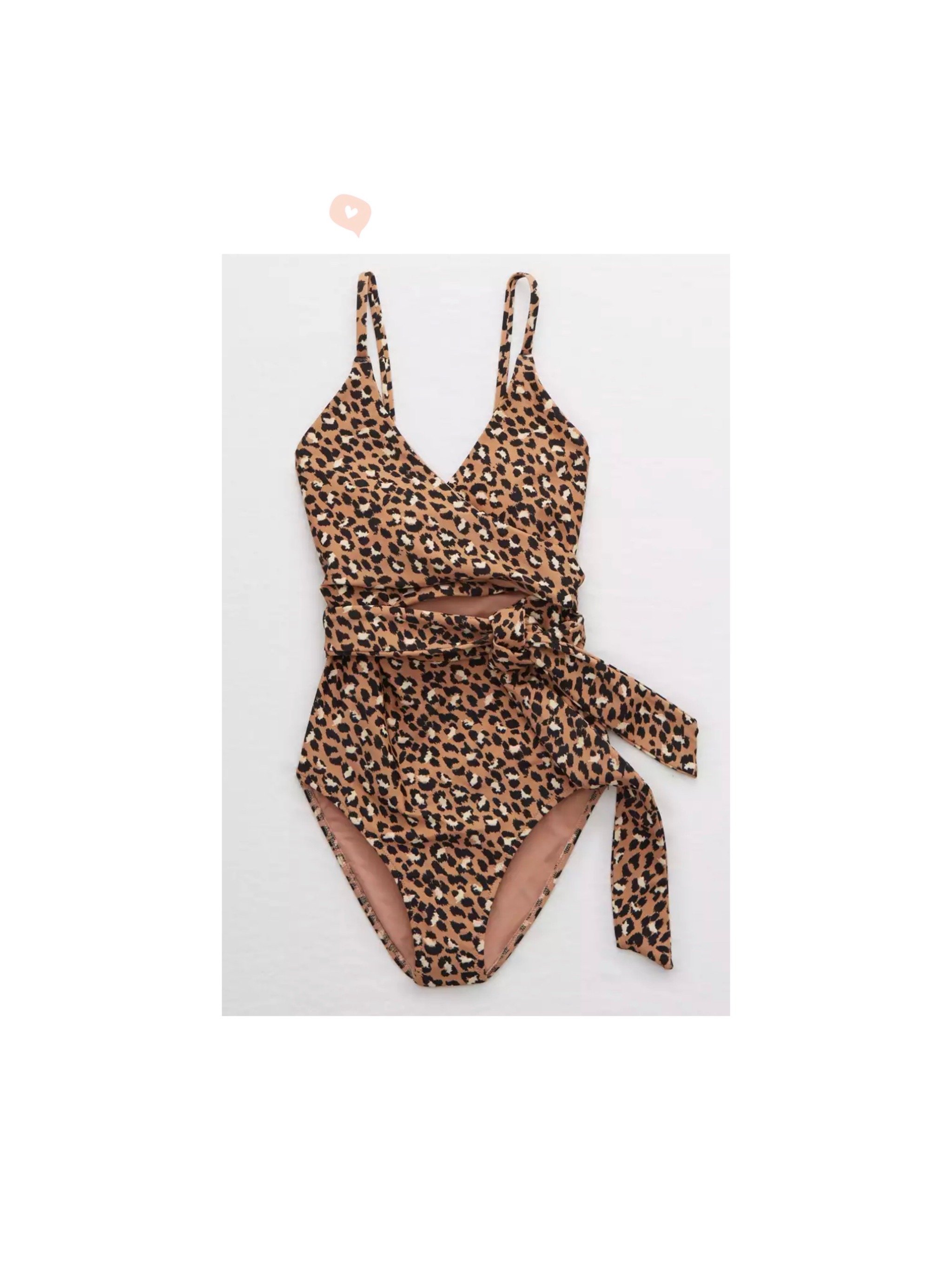 Aerie Leopard Wrap One Piece Swimsuit — Threads Lovin'