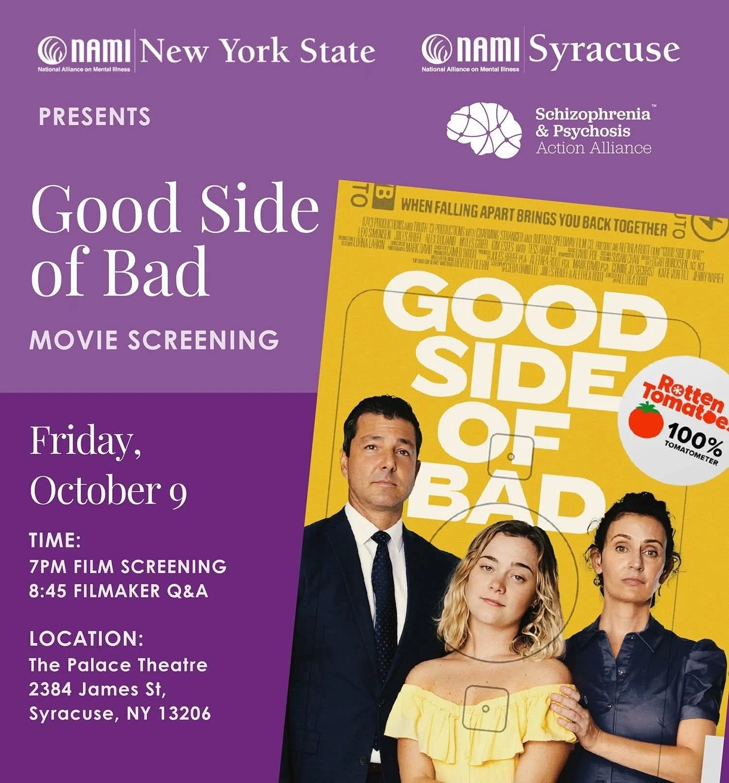 Good Side of Bad Film Screening &amp; Mental Health Discussion