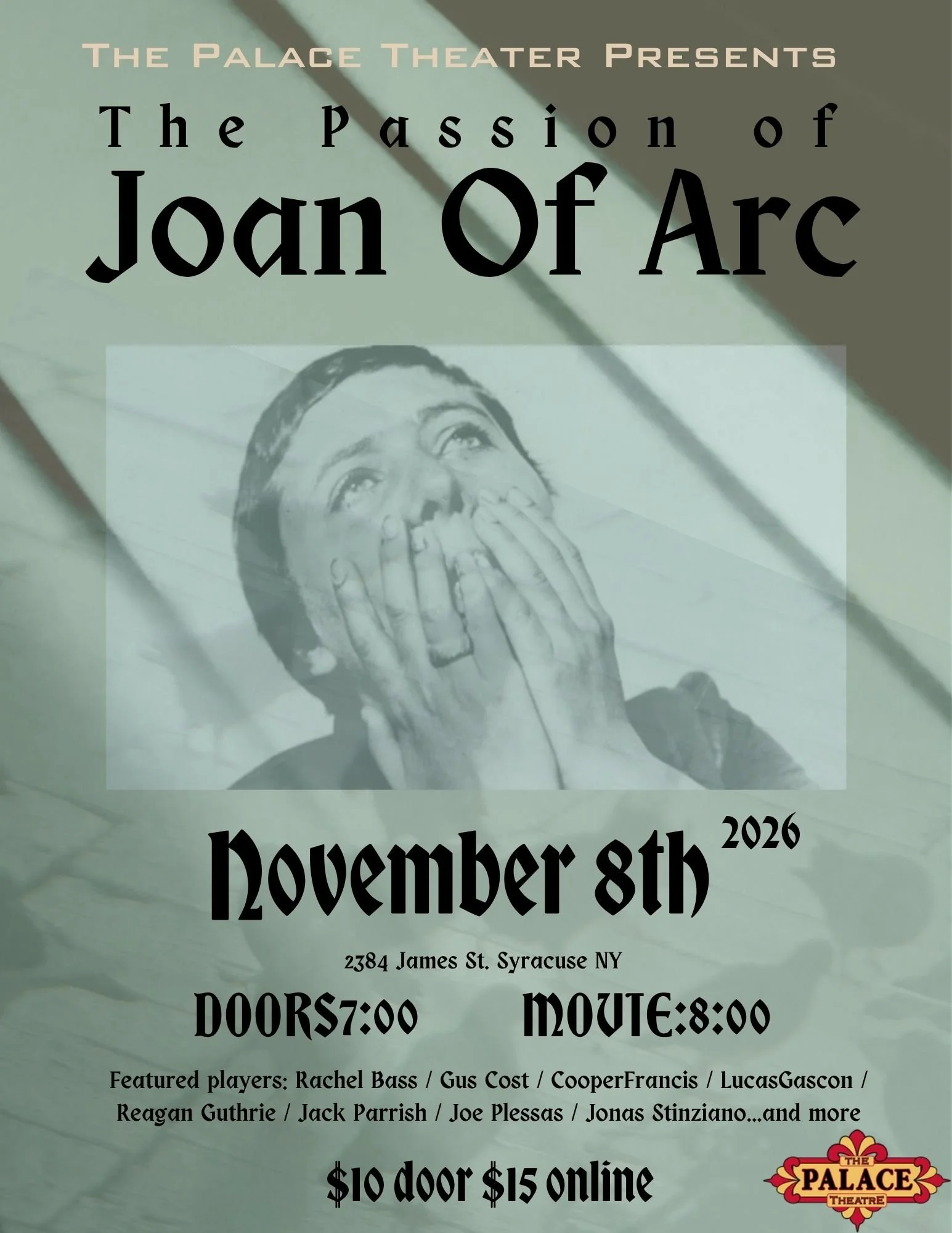 The Passion of Joan of Arc (1928) Silent Film Screening w/LIVE original score by Beautiful Losers and Friends