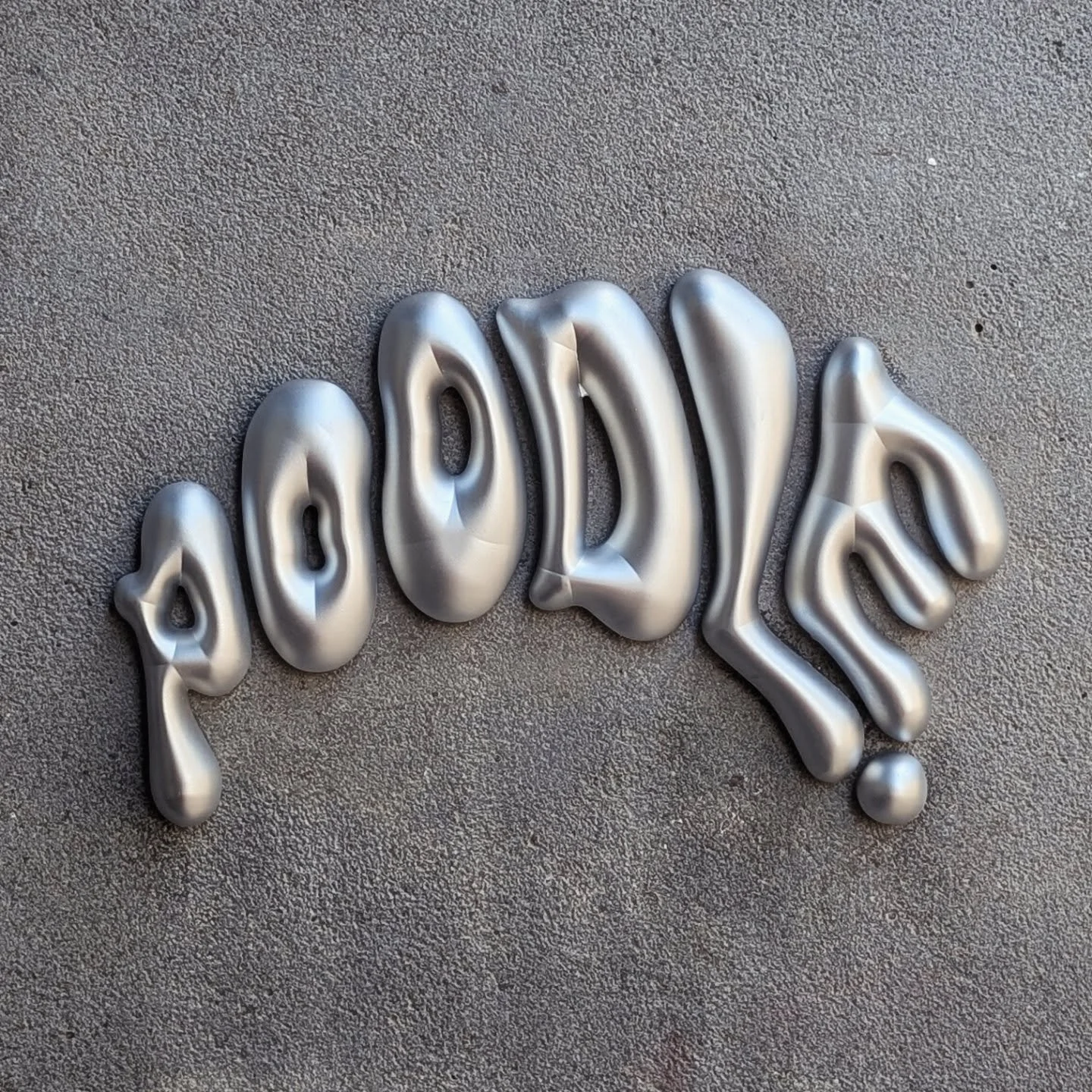 Solid aluminium lettering milled and painted in silver metallic 2k paint for @poodlefitzroy 

#3Dletters #customlettering #branding #signs #melbourne