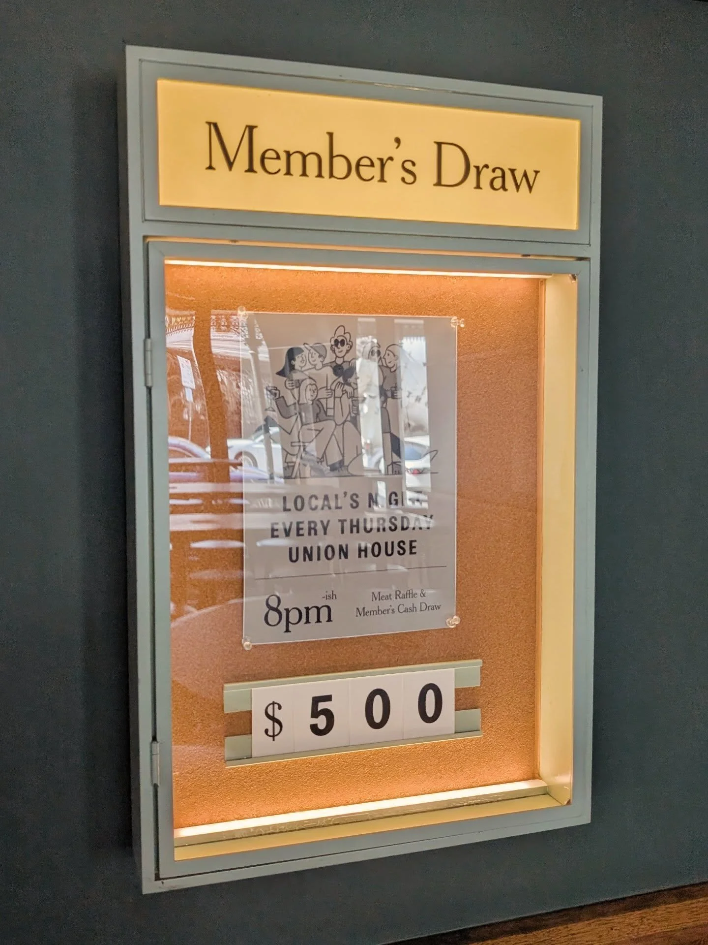 We made this members draw cabinet for @unionhouserichmond A few years ago but never documented it at the time. Still looking great on my visit today. 

Cork pinboard, with sliding ticket numbers on aluminium tracks. All fabricated from aluminium. 

D