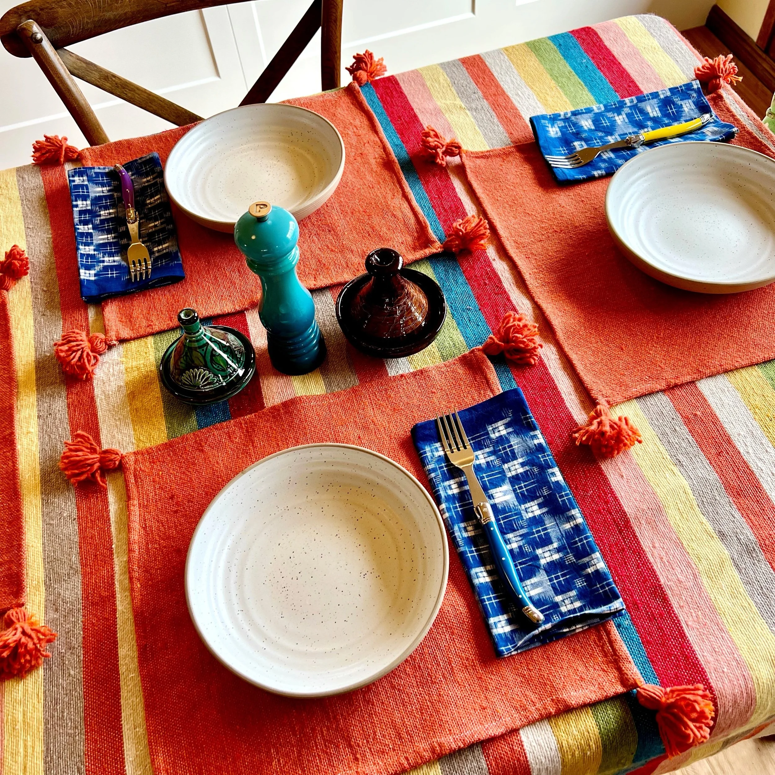 Napkins - Royal Blue IKAT (set of 4)