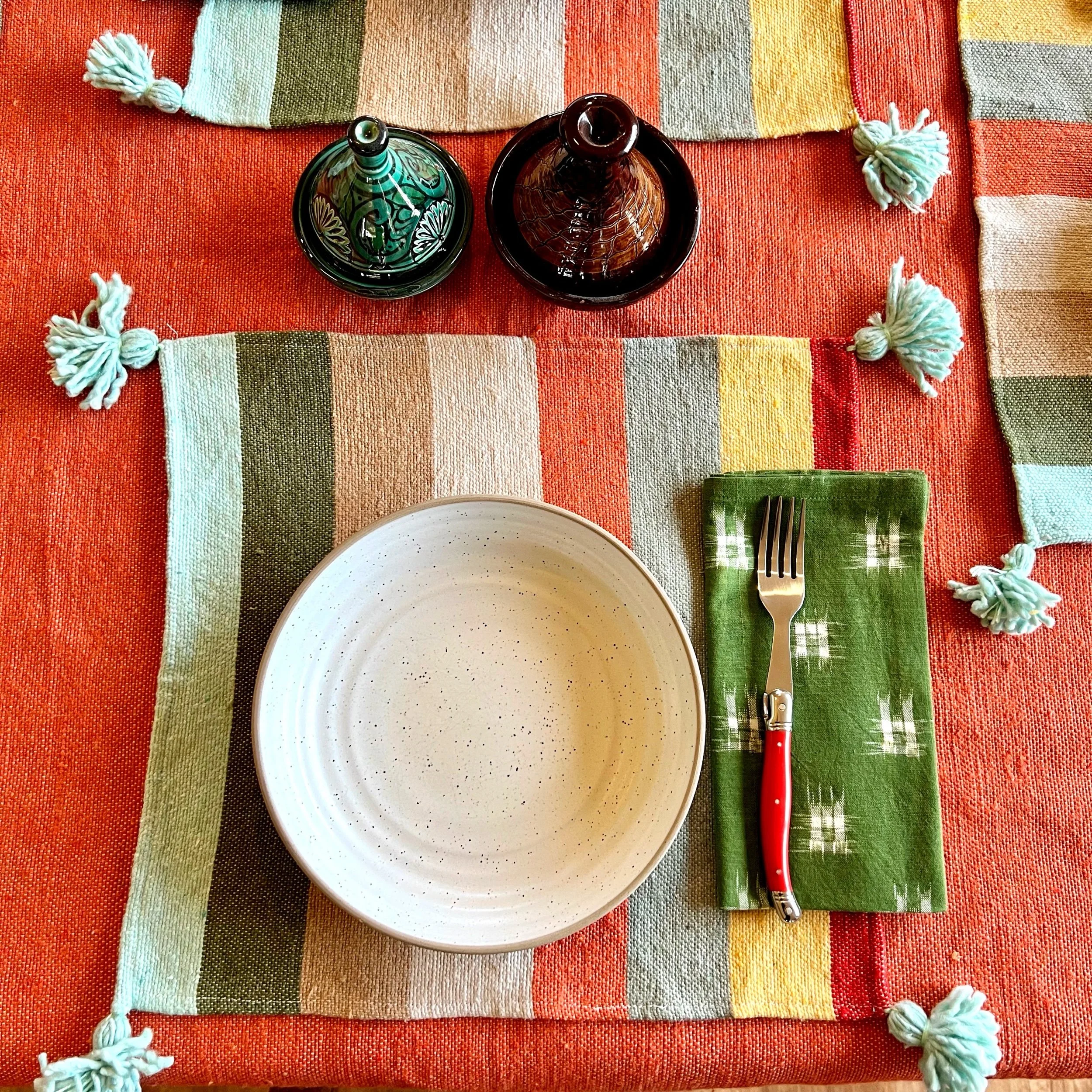 Napkins - Moss IKAT (set of 4)