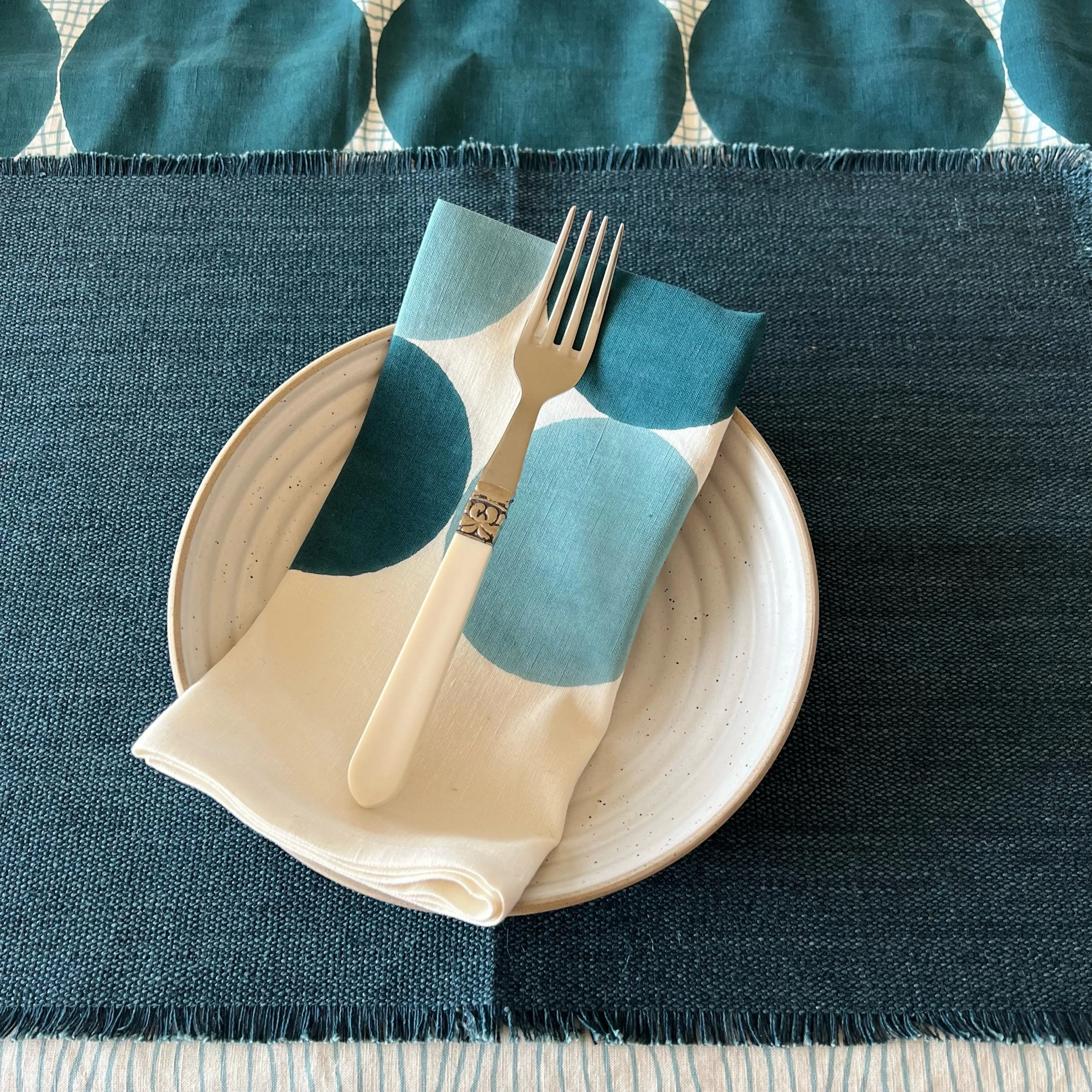 Napkins - RAHA Blue/Teal (set of 4)