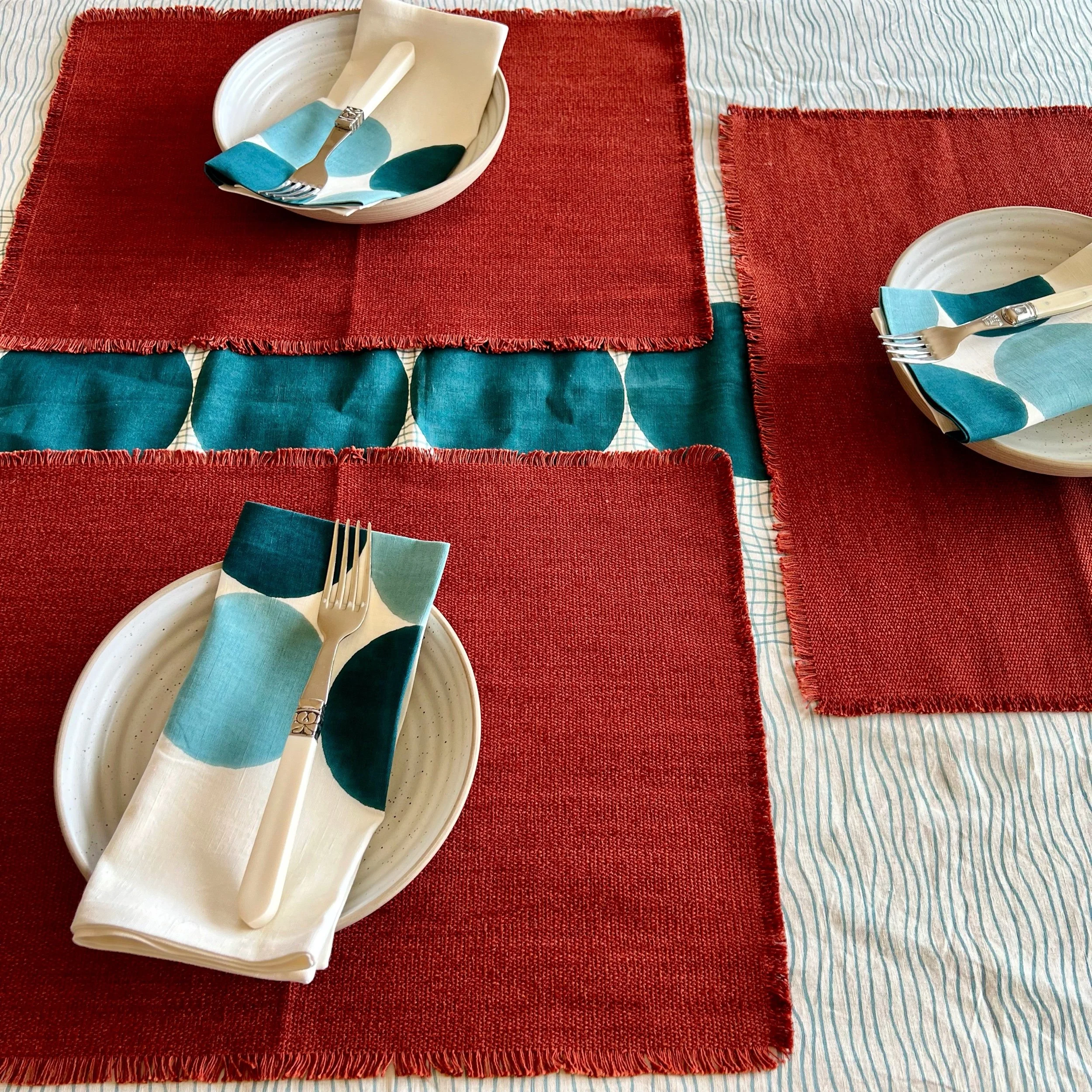 Placemats -  PRAKRIT Rust (set of 4)
