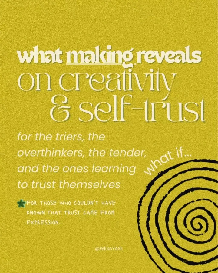 🌀what if we&rsquo;re meant to begin before we understand? 
for the tender creatives, the recovering overthinkers, and the ones still learning how to feel safely.

inside this post: 🖋 an art practice for ur nervous system  🎨 a personal reflection o