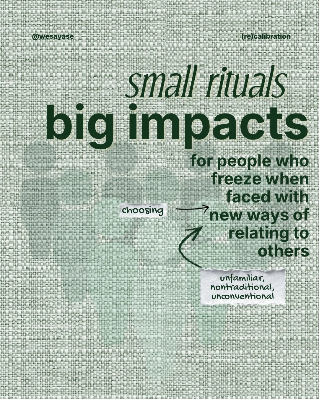 oop! this is a reaching out to the folks curious about / practicing within ethical nonmonogamy who want to dabble in a little 
✨ meaning making 
✨defining boundaries 
✨ expressing needs 
etcetcetc

then this is it! 

SIGN UP 🔗 BIO

#wesayas&eacute; 