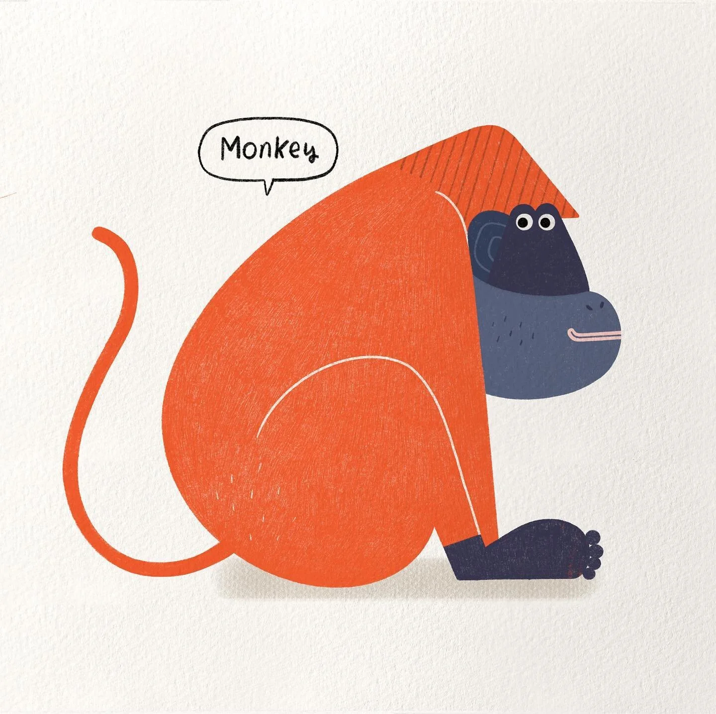 12 Chinese animal zodiac. Monkey. #drawing #animalillustration #illustration #monkey #childrensbookillustration  #kidsfashion #ipadprocreate #chinesezodiac #chinesezodiacsign