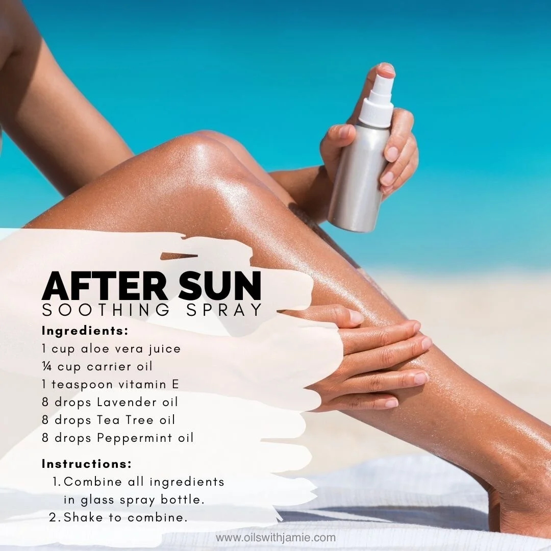 DIY After Sun Soothing Spray with doTERRA Lavender, Tea Tree, and