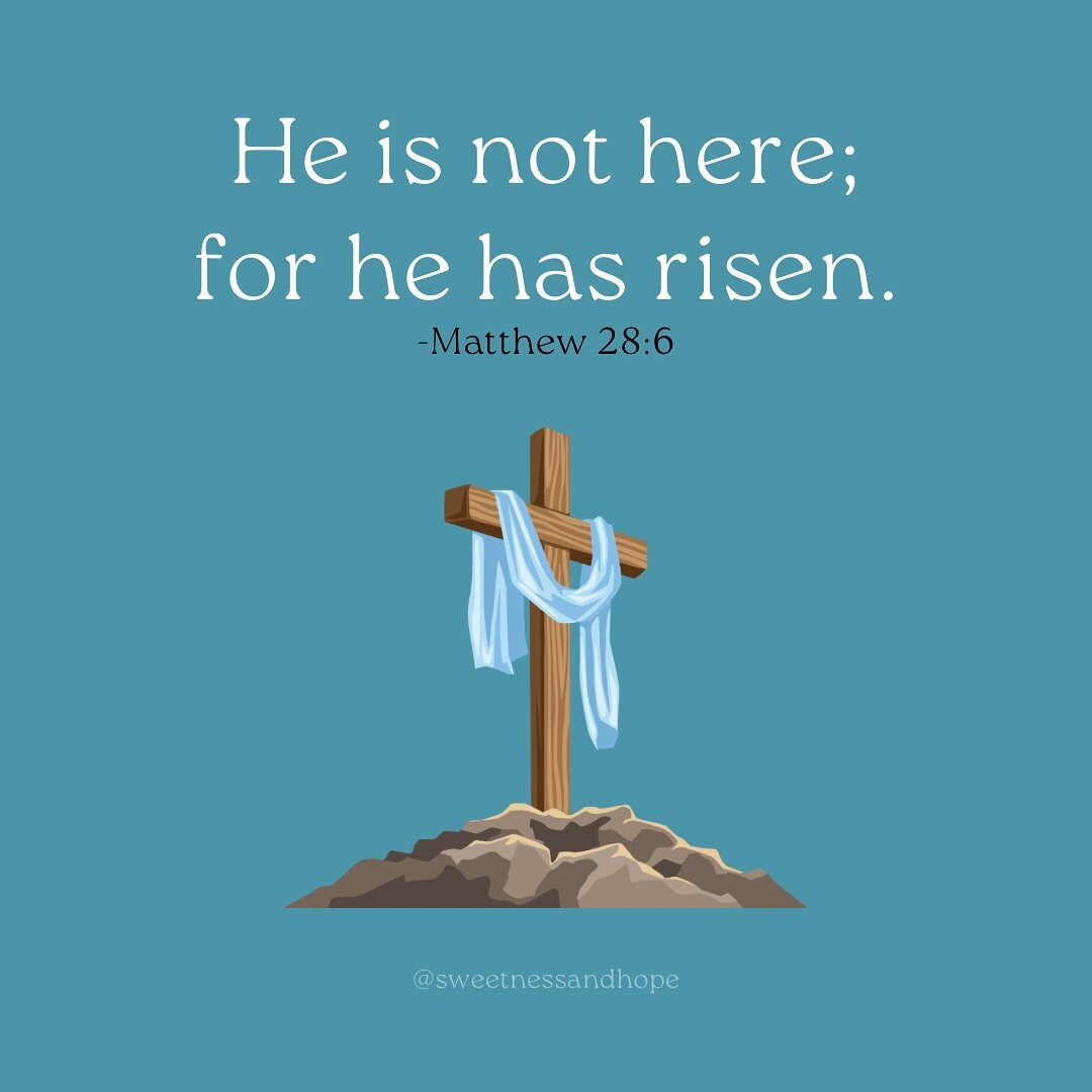 He is not here; for he has risen. ✝️

#happyeaster #heisrisen #resurrectionsunday #easterblessings #eastersunday #catholicmom #christiandoula #alleluja #matthew28v6