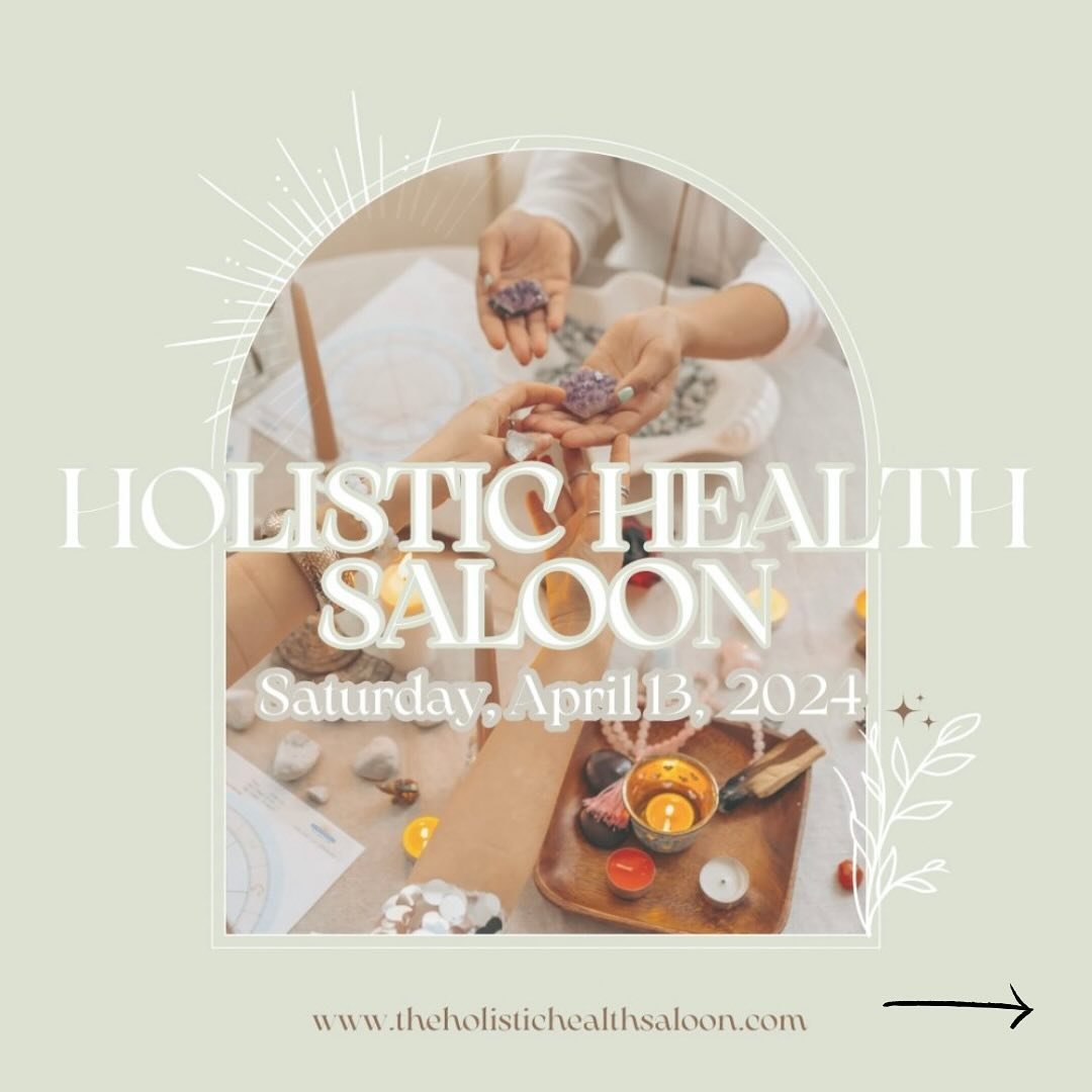 Just a little reminder to join me at the 12th Annual Holistic Health Saloon on April 13th from 12-7 PM in Berkeley at The Finnish Hall.

This immersive healing experience offers a blend of workshops and sessions designed to nurture your mind, body, a