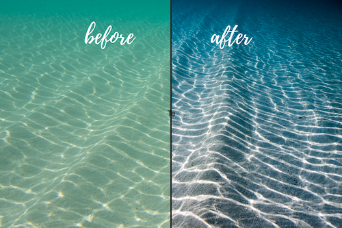 Underwater Lightroom presets before and after Maldives collection-4.png