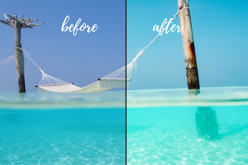 Underwater Lightroom presets before and after Maldives collection-6.png