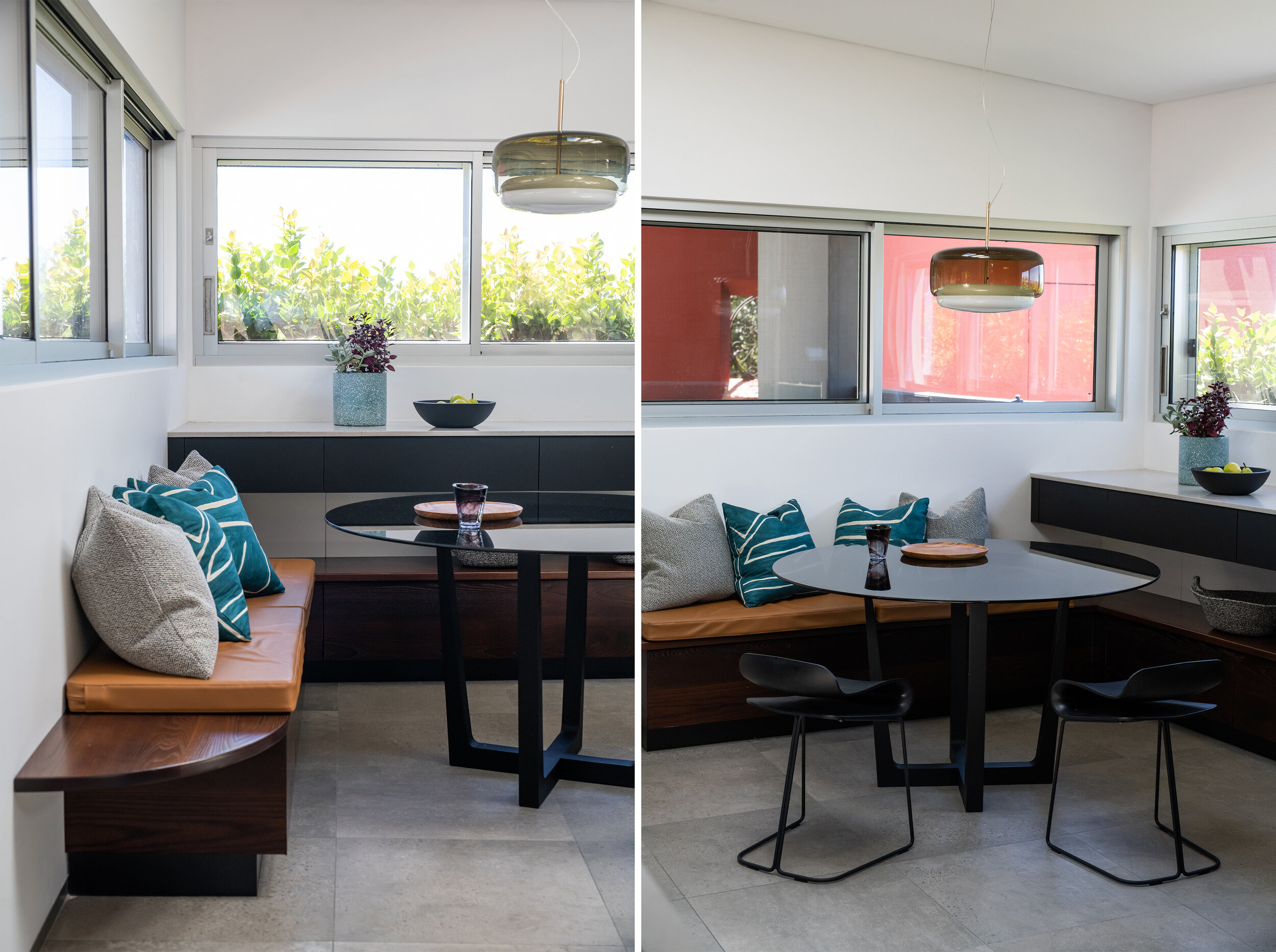 orange kitchen design