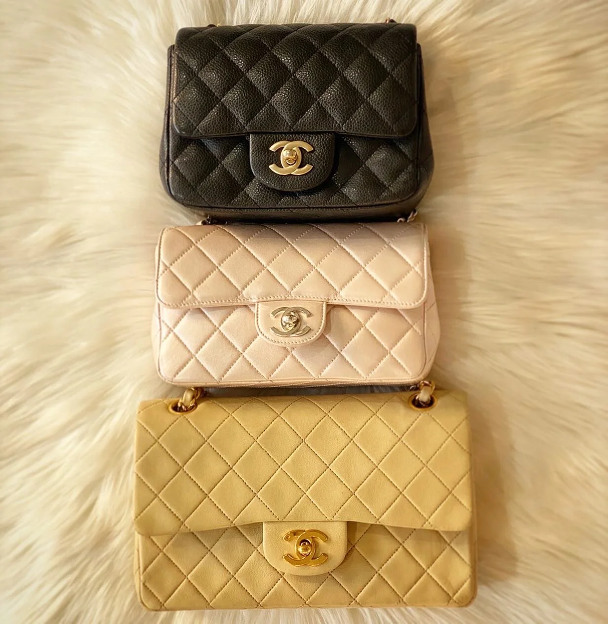 chanel mini square caviar price