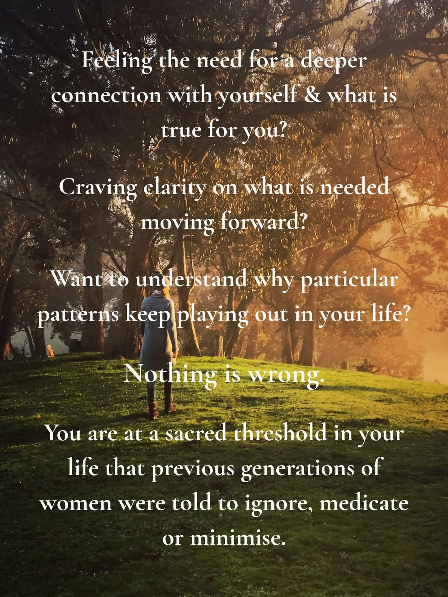 You are in a season of transformation ✨✨✨

A sacred threshold.

An invitation to embody the truth of who you are.

Because the masks you have been wearing do not fit anymore.

And the more we honour these life transitions for ourselves, the better we