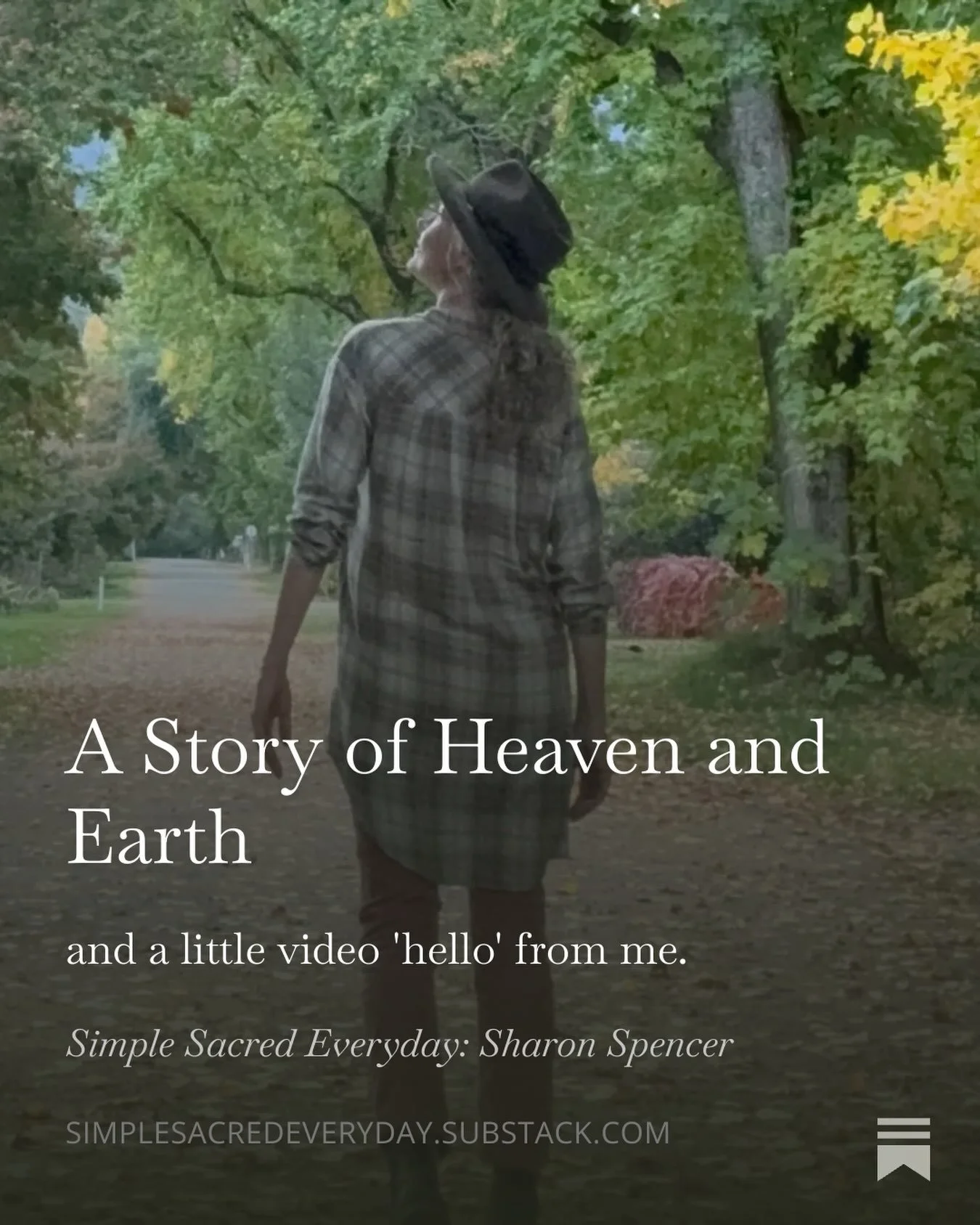 My latest essay on Substack.

Because everything belongs.

Everything is part of this Heaven &amp; Earth story.

Link in bio @simple_sacred_everyday 

🧡
.
.
.
#simplesacredeveryday #thequietrevolution #midlifewomen #midlifeawakening #heavenandearth