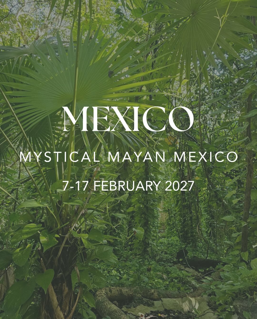 Sacred Pilgrimage to the majestic Mayan Mexico 🌿💫

This is not your regular holiday sightseeing trip.

This is an intentional journey with the traditional culture &amp; ancestors of the land who lived in natural harmony with the sacred both within 