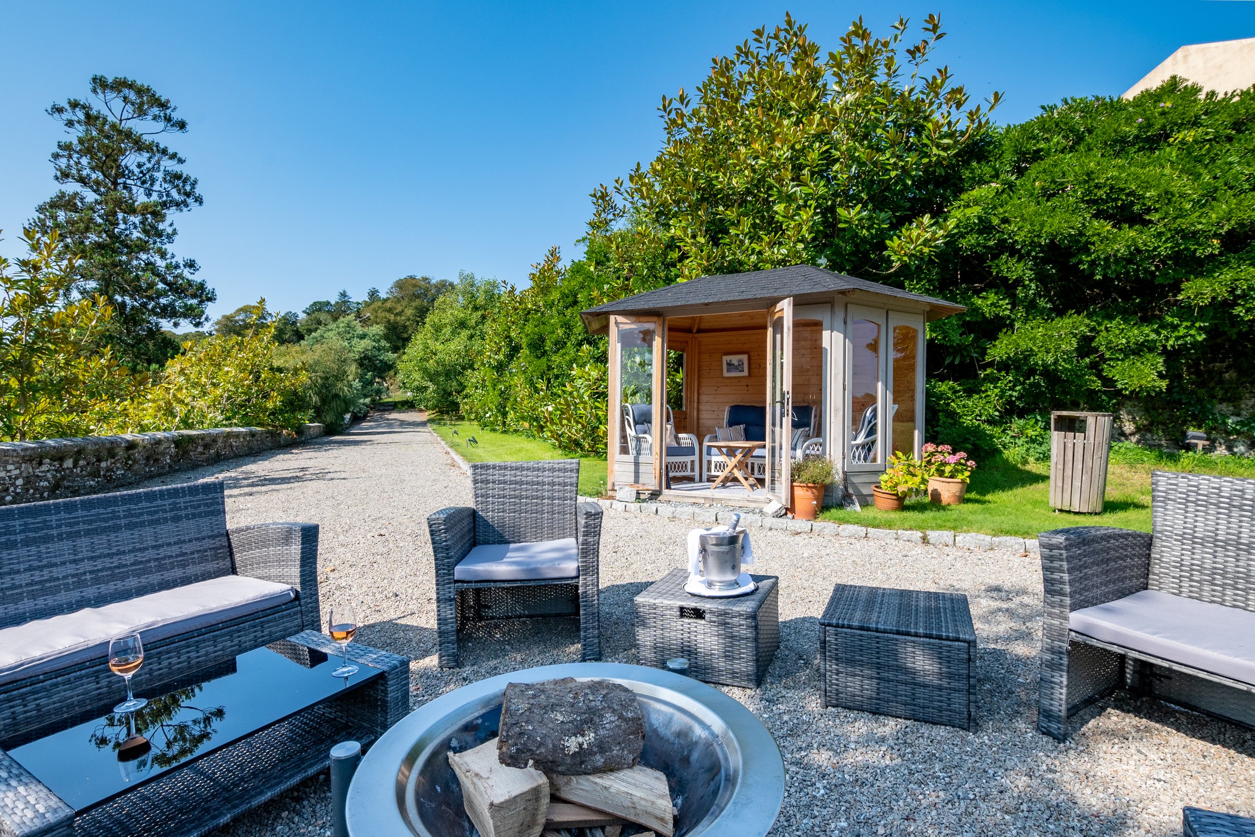 10_Summer House & Fire Pit on the Terraces at Pentillie Castle by Grey Dog Images.jpg