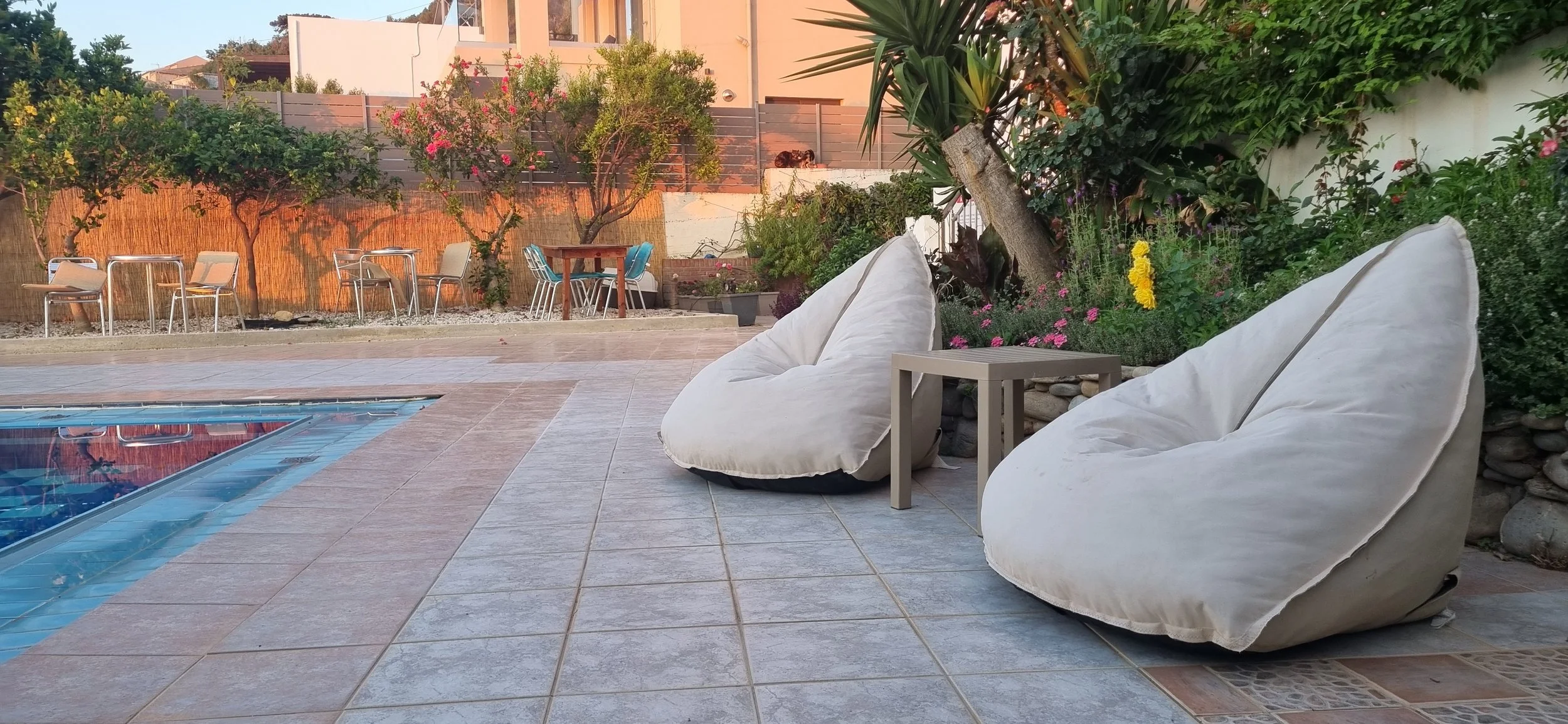 poolside villa crete