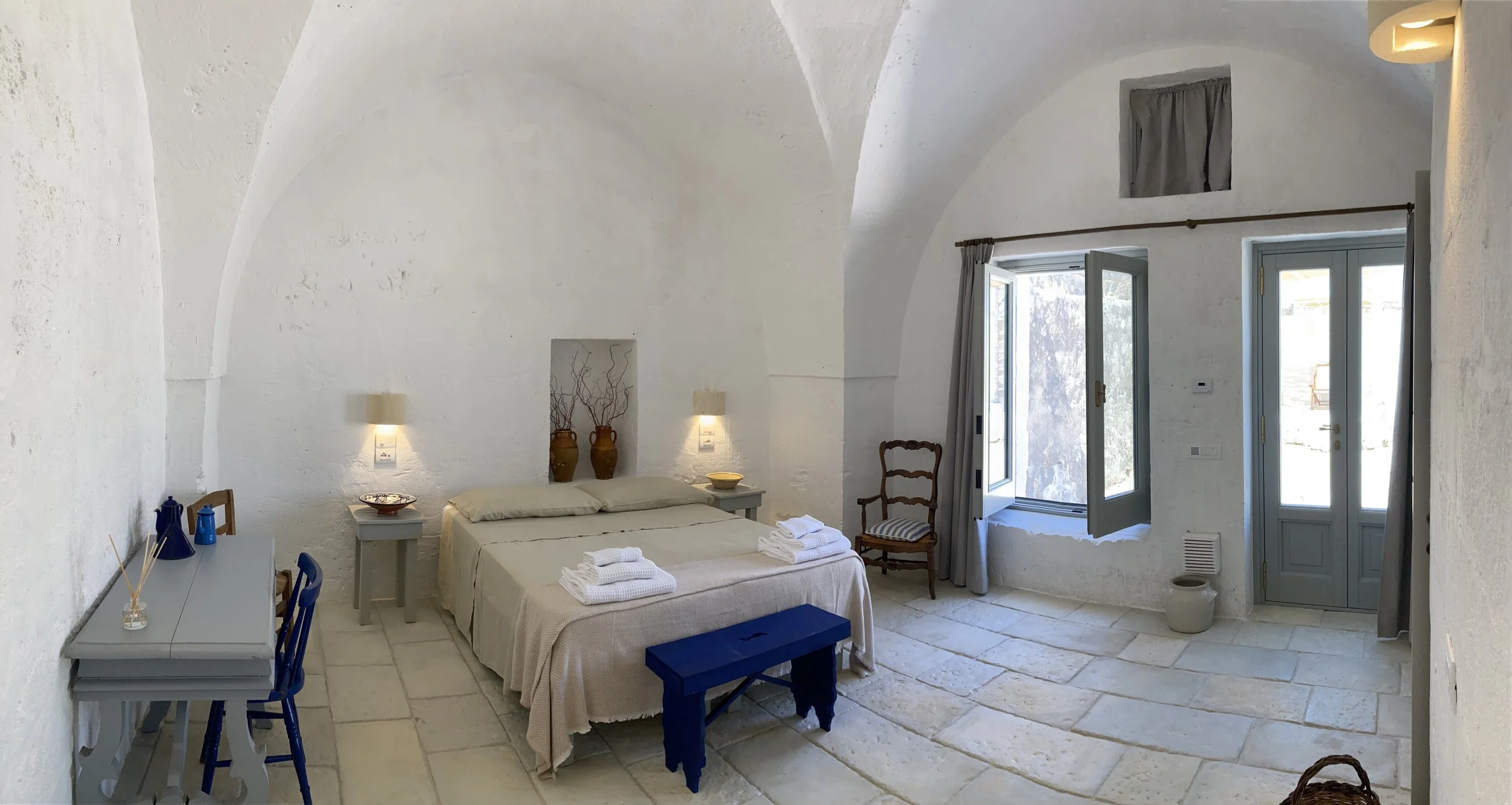 Bedroom in South Italian Retreat Venue