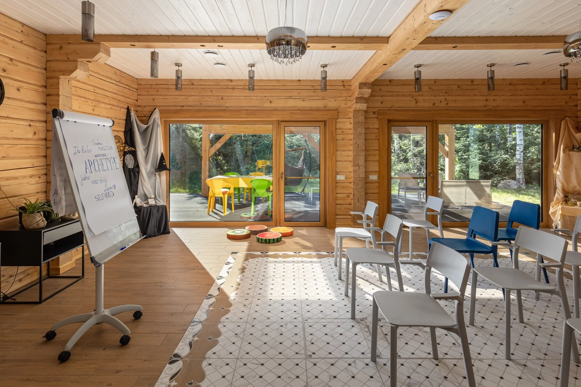 meeting and work space at retreat house latvia