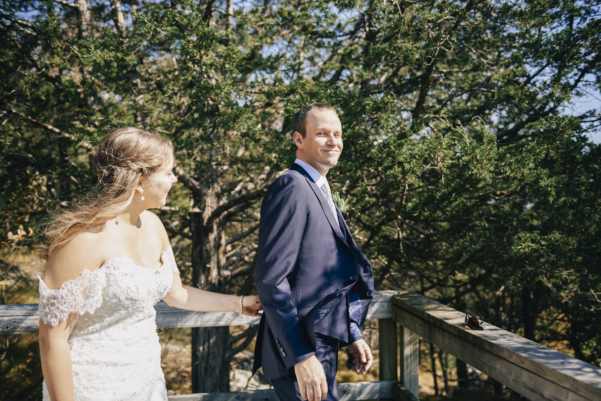  We did their first look at Foley Mountain in Westport. The views were  almost  as beautiful as this couple. 