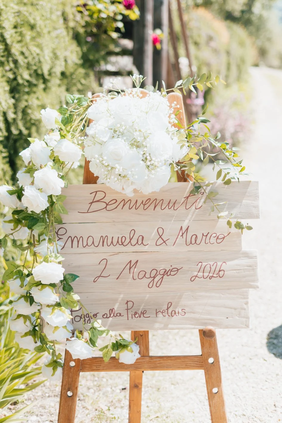Welcome wedding Italy Tuscany benvenuto matrimonio Italia Toscana