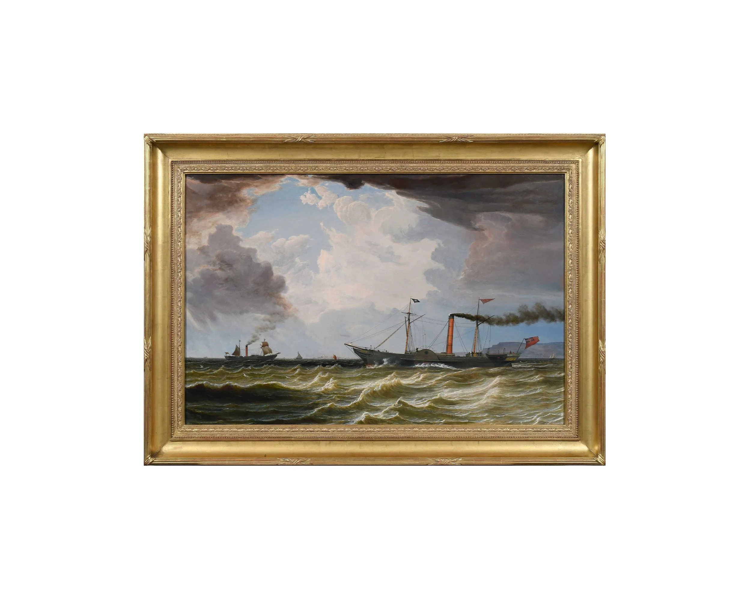 "Paddle Steamer Vulcan Sailing out of the Clyde" William Clark, 1834