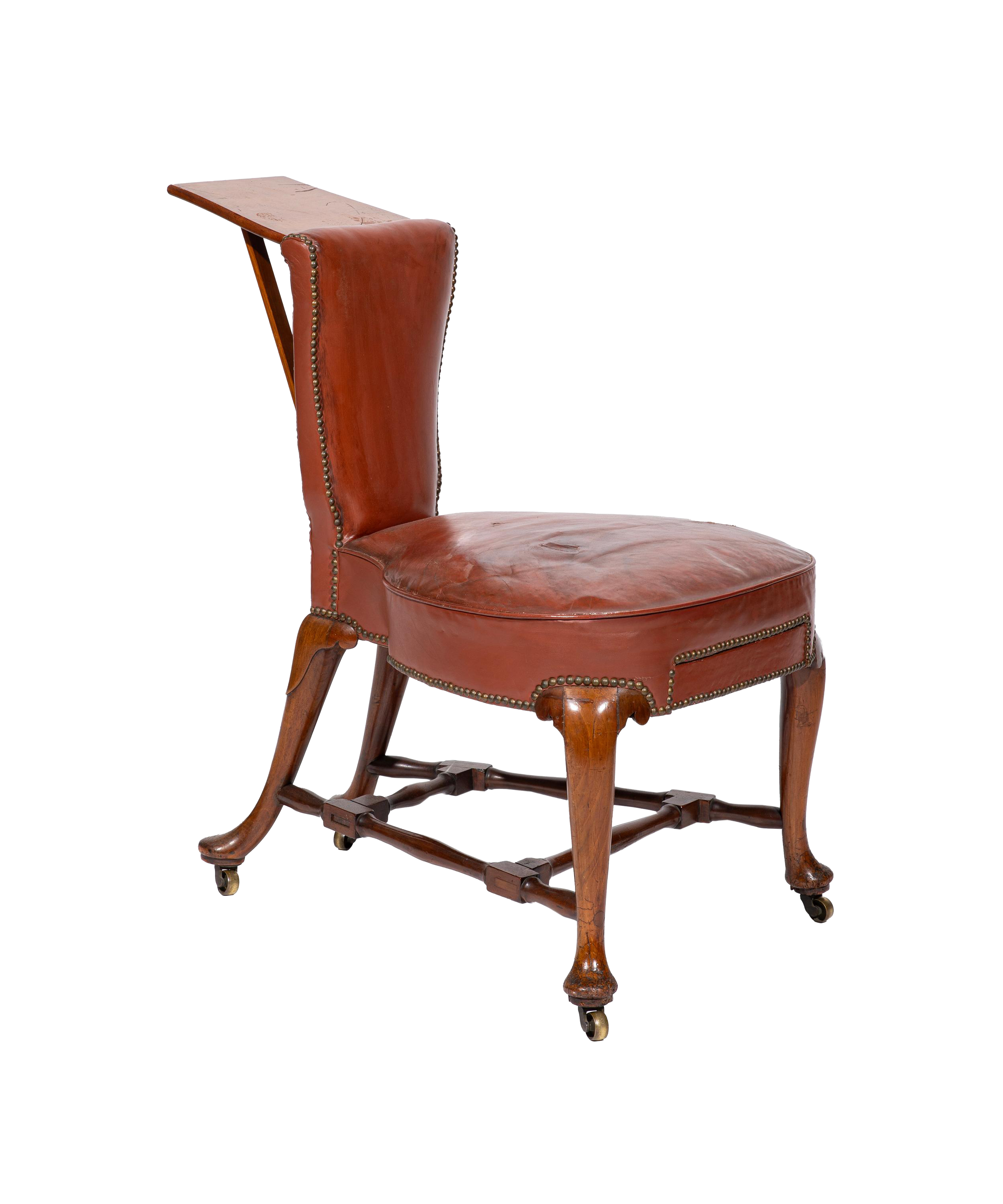 18th Century George II Walnut Cockfighting / Reading Chair