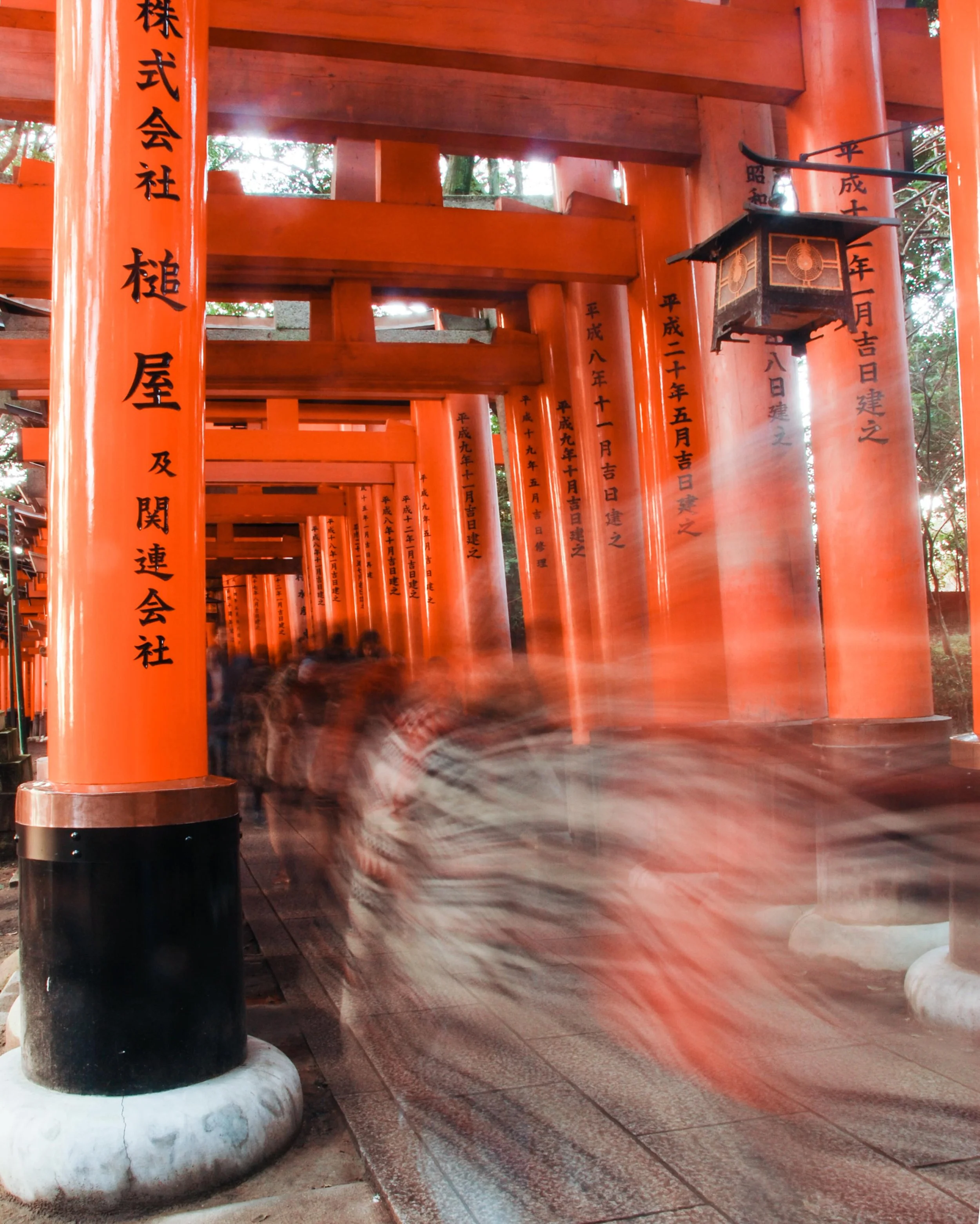 Crowds walking through the torii gates at the very popular Shinto shrine, Fushimi Inari-taisha. Kyoto, Japan, 2012.

#candidstreetphotography 
#streetphotocollective #internationalstreetphotography #SPi_Travel