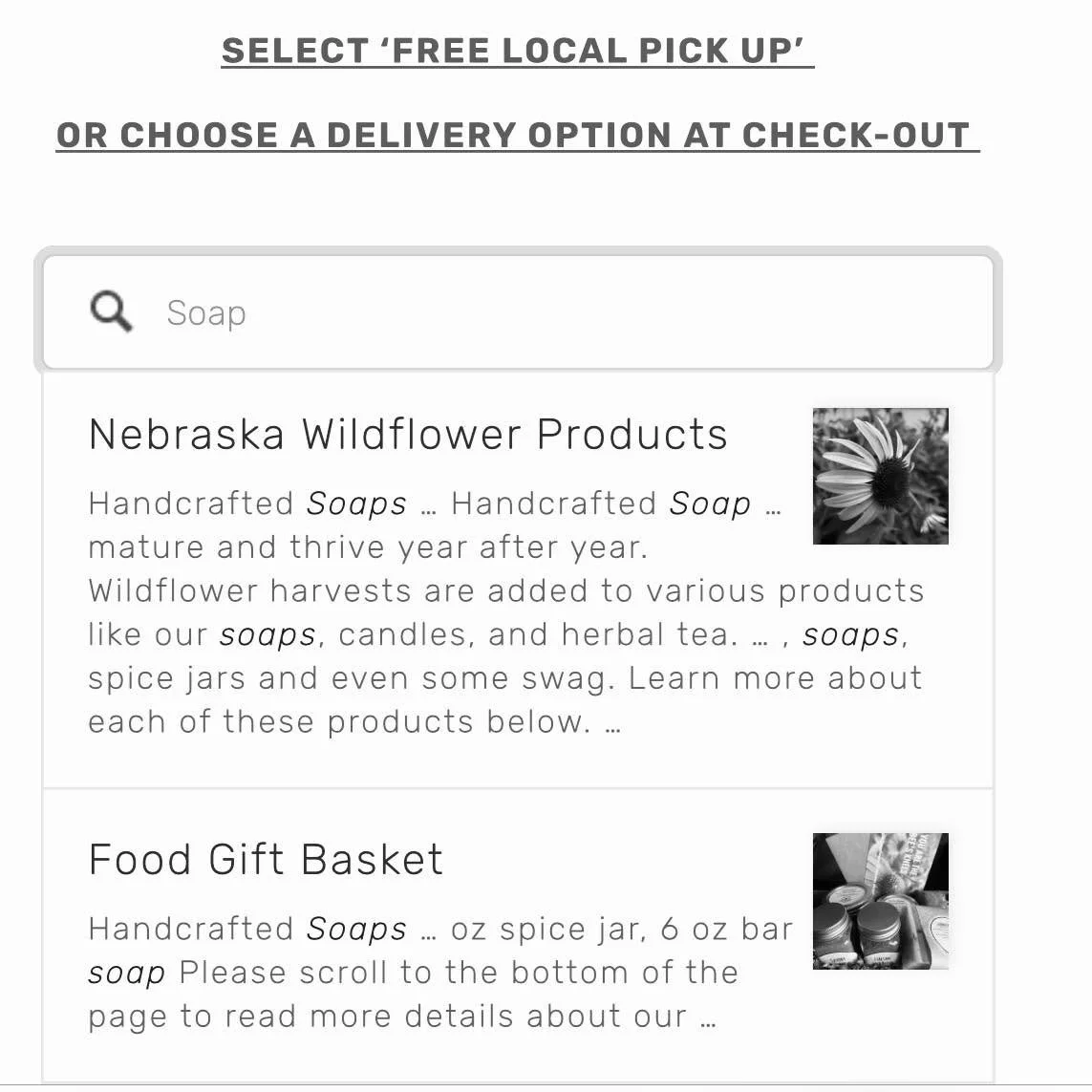 Recent website updates include a new search feature on both the home page and in the online shop ✅  The one on the home page searches our entire website, and the search tool in the online shop will search products only.
 
Curious if we have it?  Want