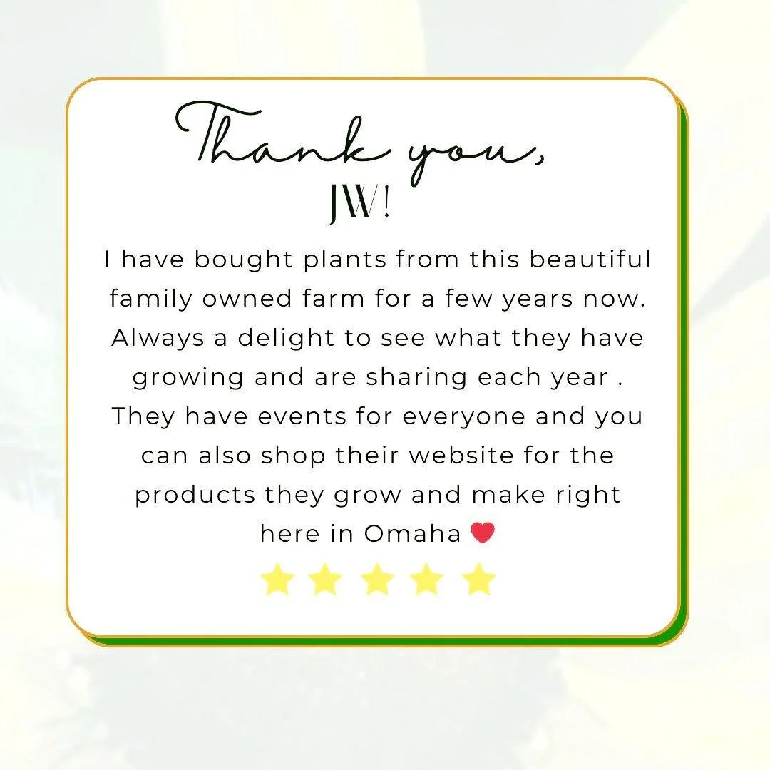 A couple of reasons we get butterflies:

🦋  Planted several varieties of native flowers in our yard

🦋  Excited to read a new Google review

These ones are from this summer, and came straight from members of the Omaha community ❤️ Thank you all for