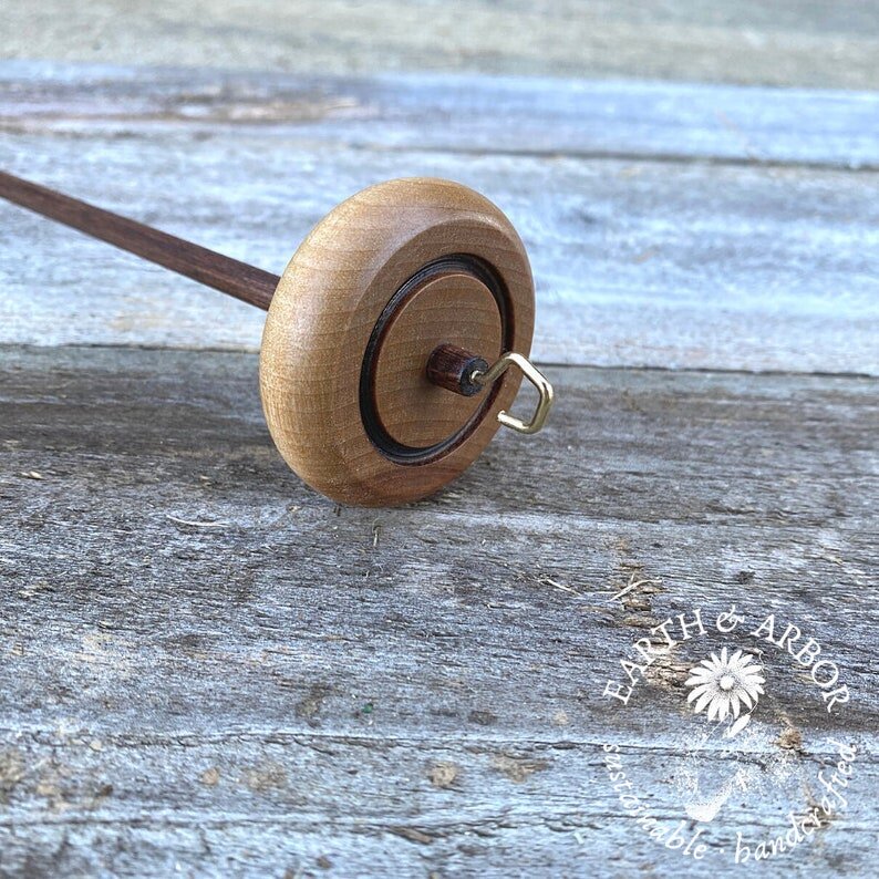 Golden Rings Luxe Wooden Drop Spindle, Beginner Drop Spindle Kit —  Fiberculture